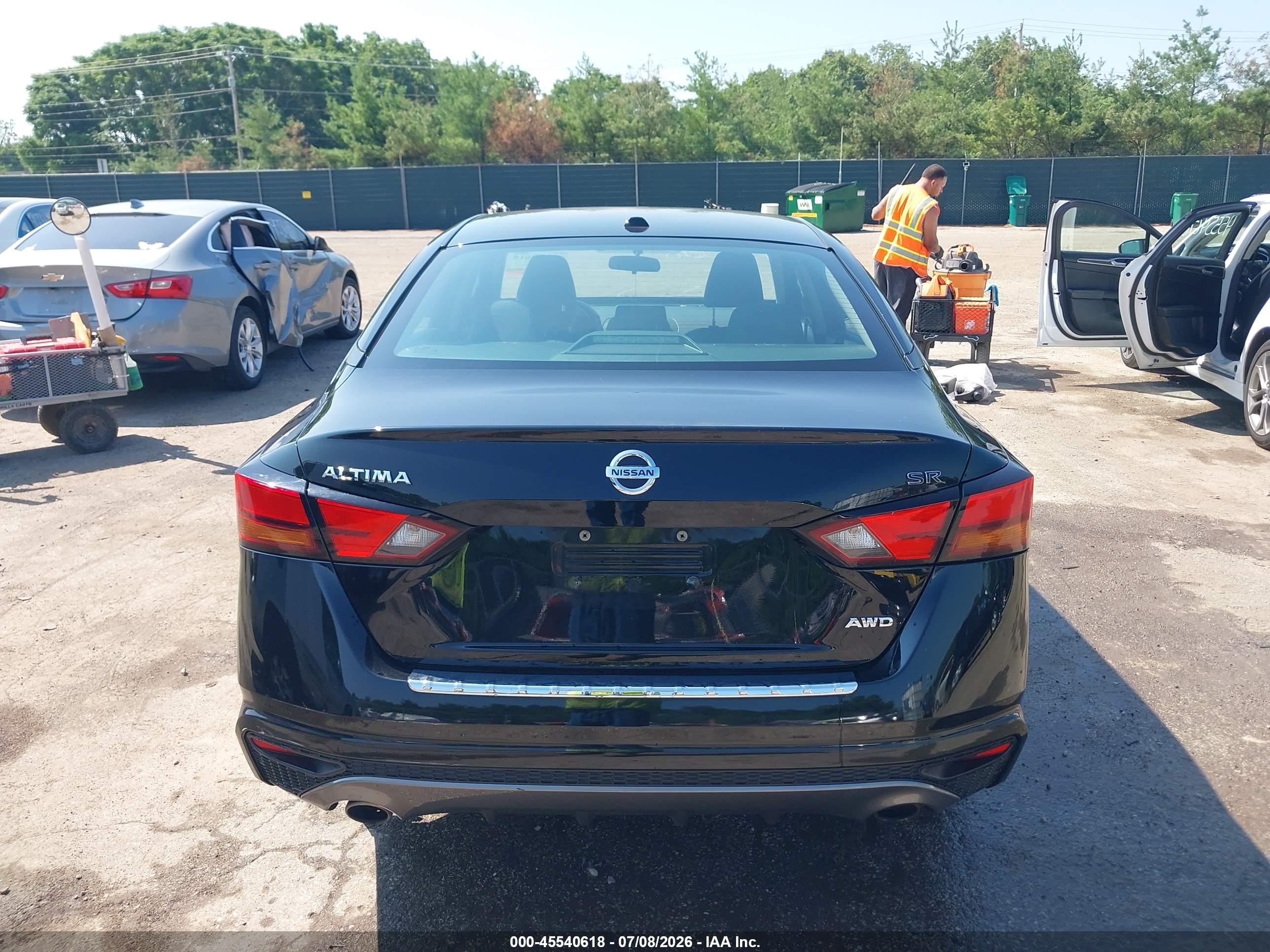 2019 Nissan Altima 2.5 Sr Black vin: 1N4BL4CW4KC232650