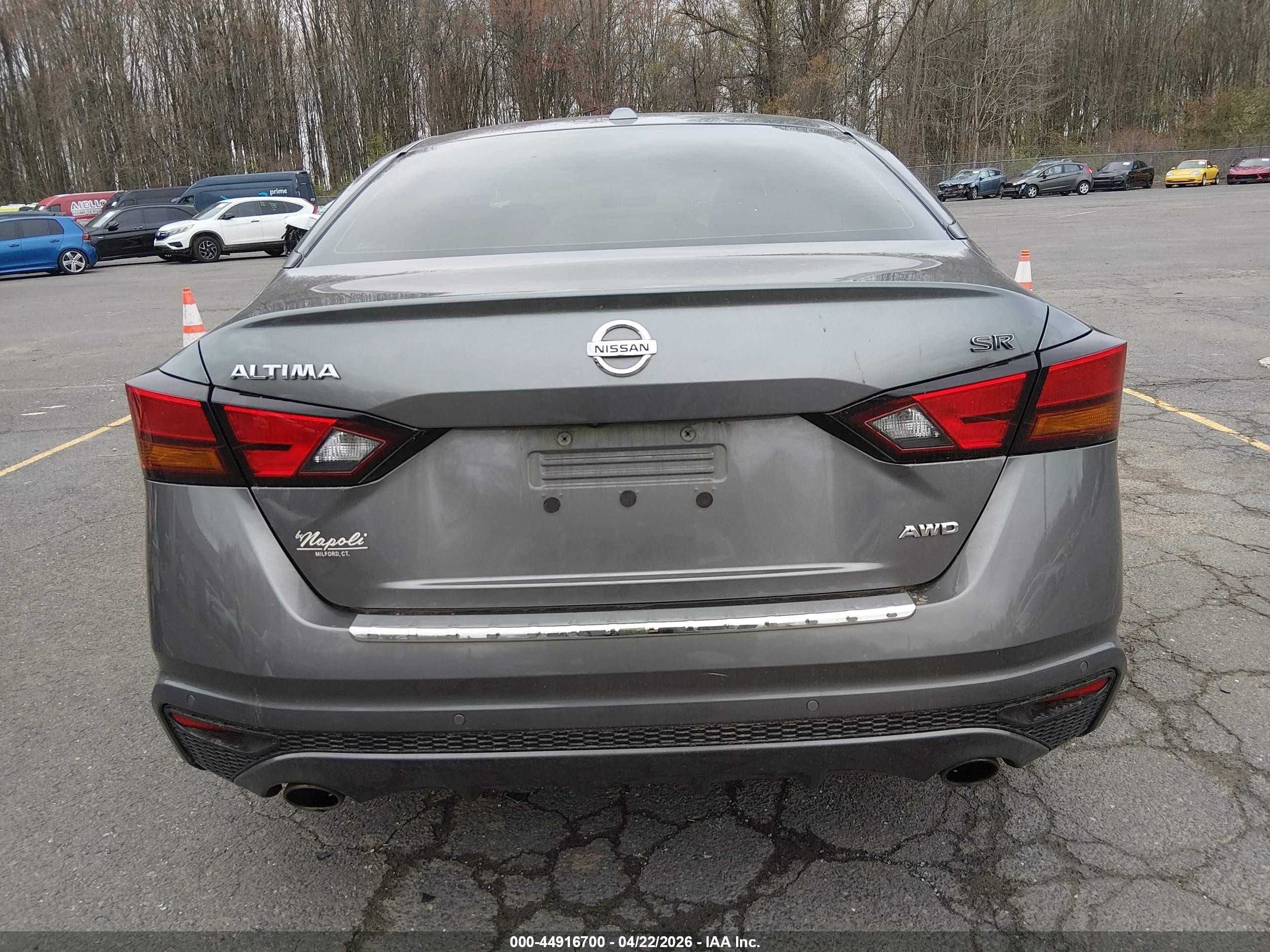 2020 Nissan Altima Sr Intelligent Awd Gray vin: 1N4BL4CW4LC271577