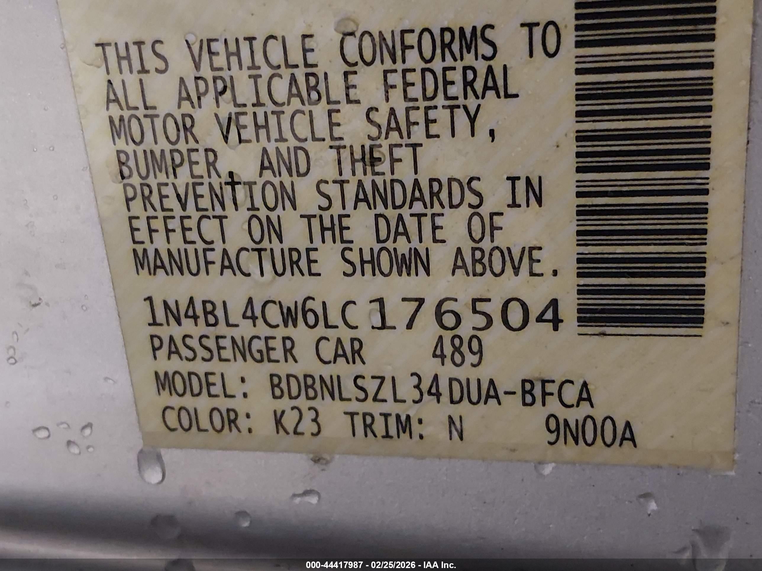 2020 Nissan Altima Sr Intelligent Awd Серебряный vin: 1N4BL4CW6LC176504