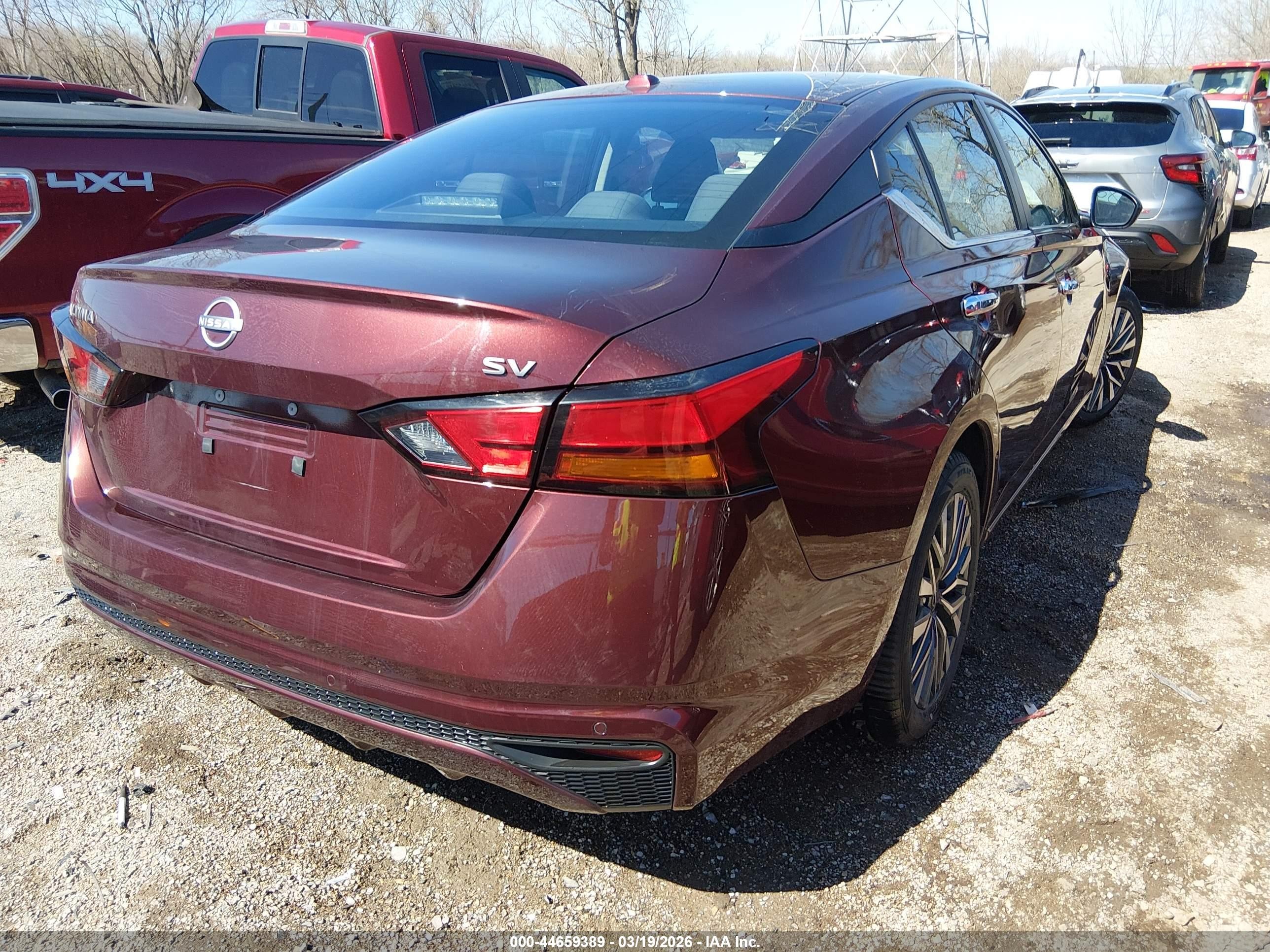 2023 Nissan Altima Sv Fwd Red vin: 1N4BL4DV0PN320385