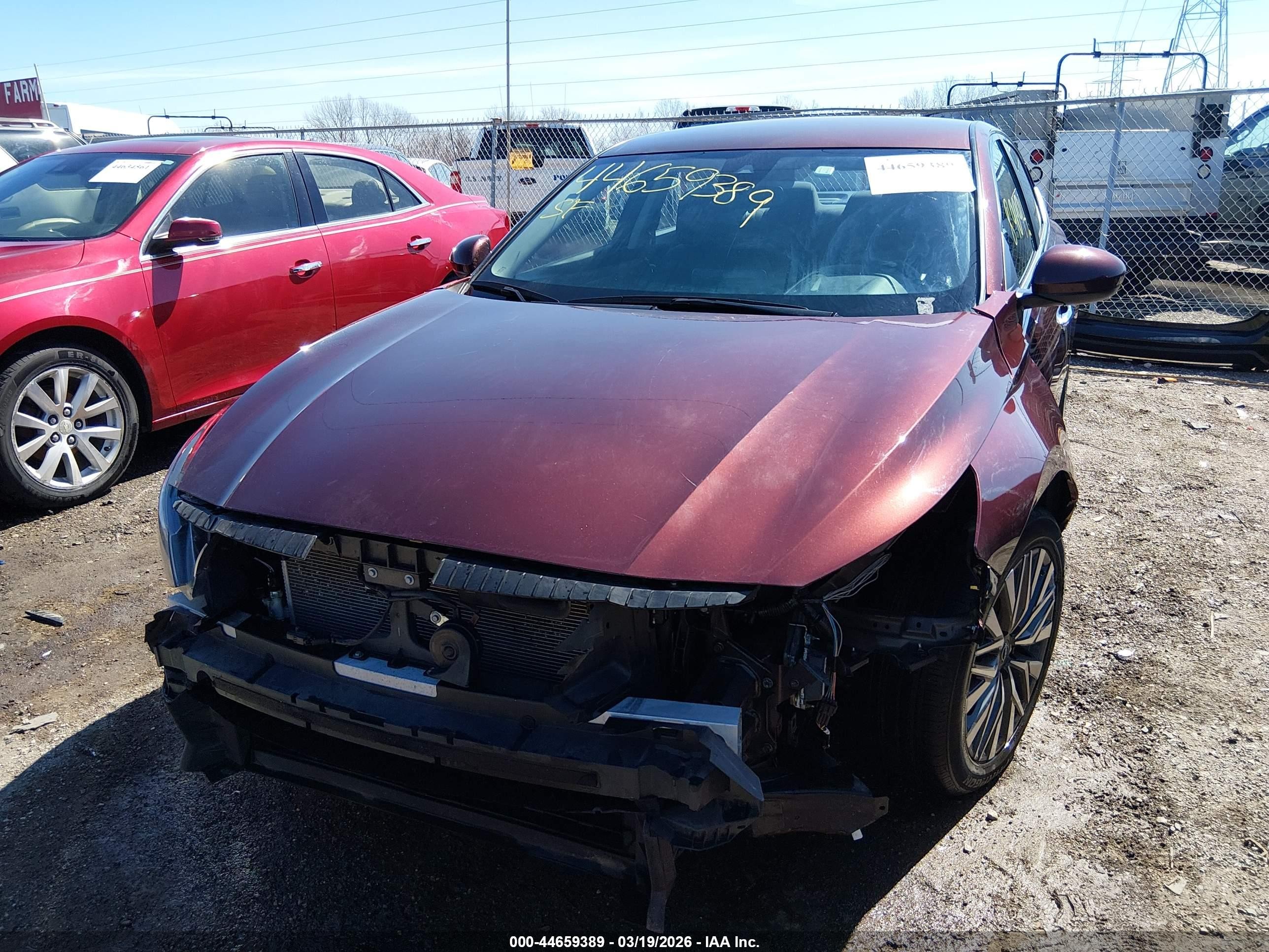 2023 Nissan Altima Sv Fwd Red vin: 1N4BL4DV0PN320385