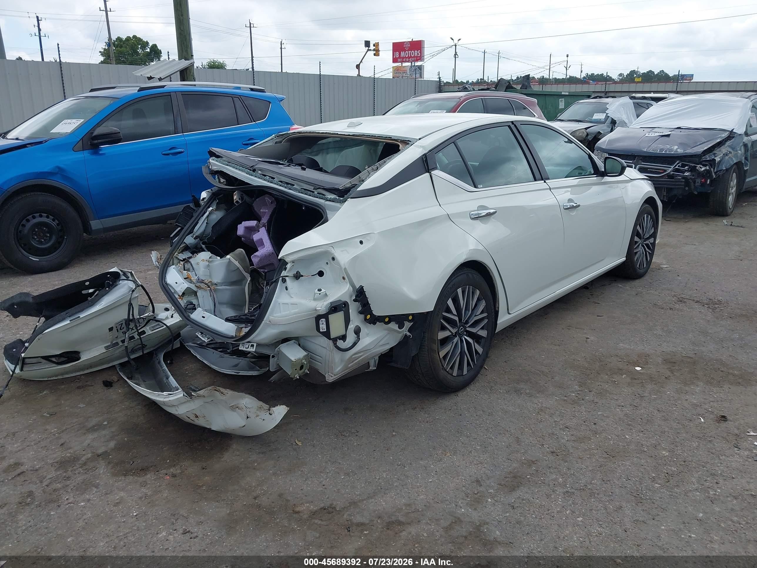 2025 Nissan Altima Sv Fwd White vin: 1N4BL4DV0SN354996