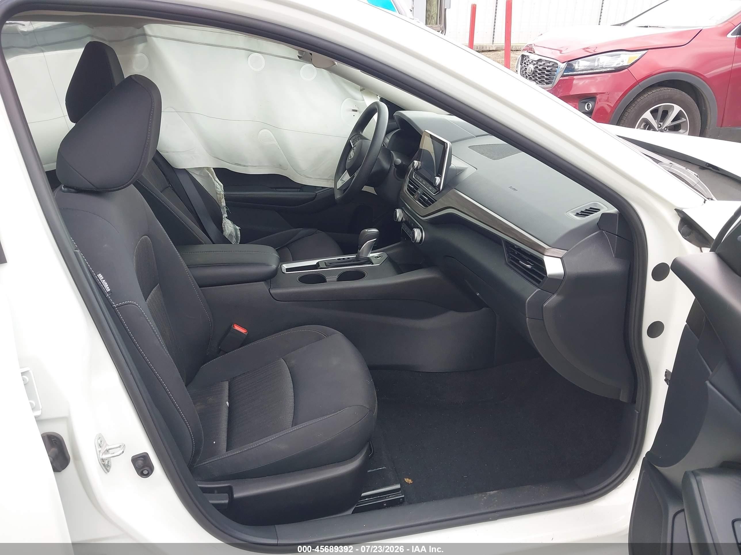 2025 Nissan Altima Sv Fwd White vin: 1N4BL4DV0SN354996