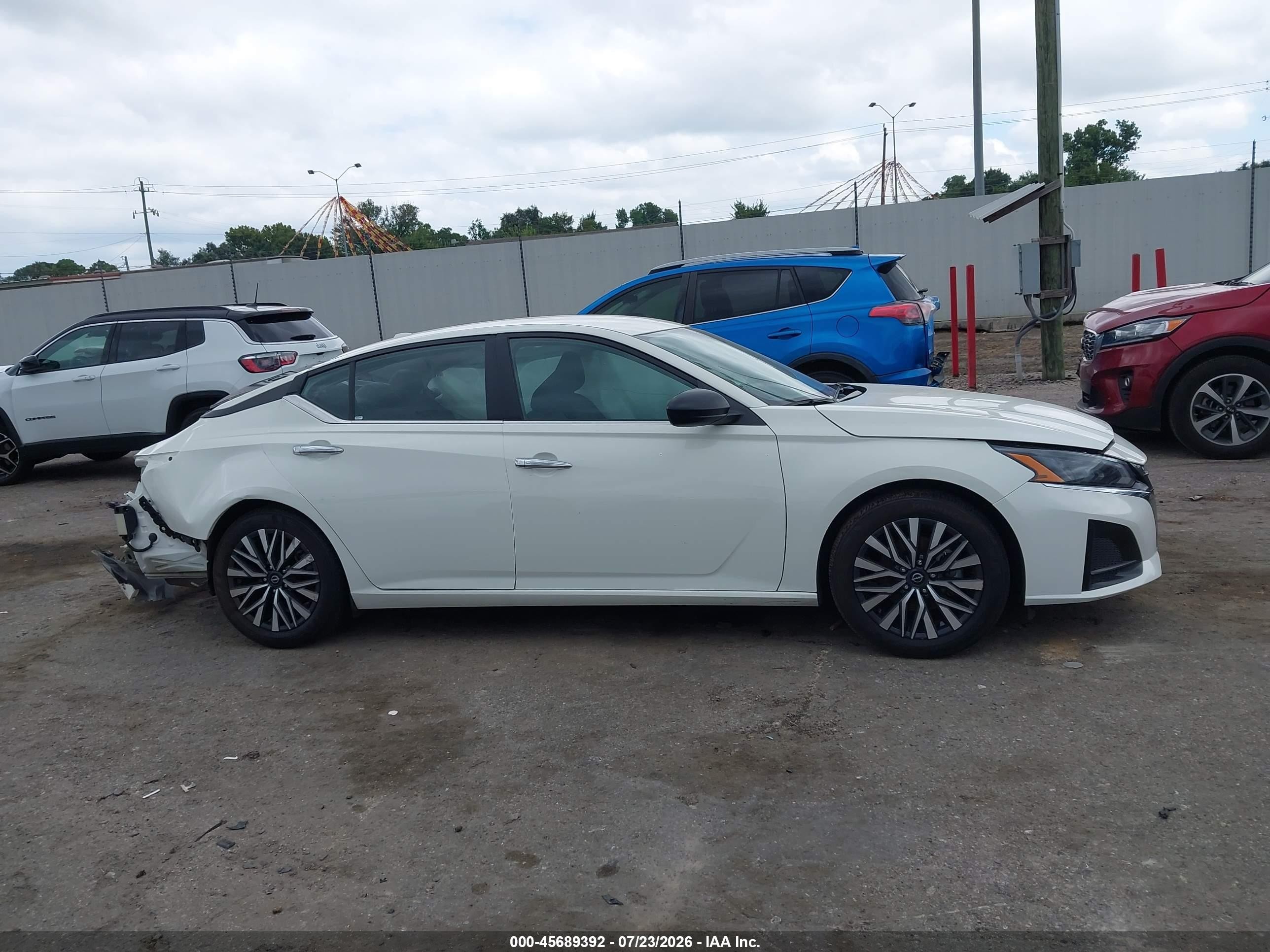 2025 Nissan Altima Sv Fwd White vin: 1N4BL4DV0SN354996