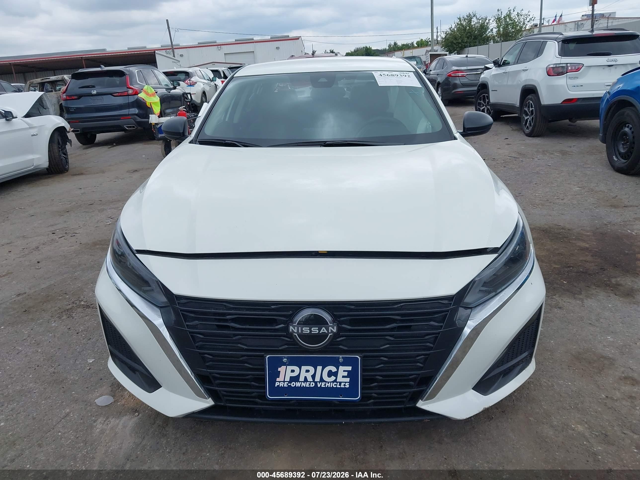 2025 Nissan Altima Sv Fwd White vin: 1N4BL4DV0SN354996
