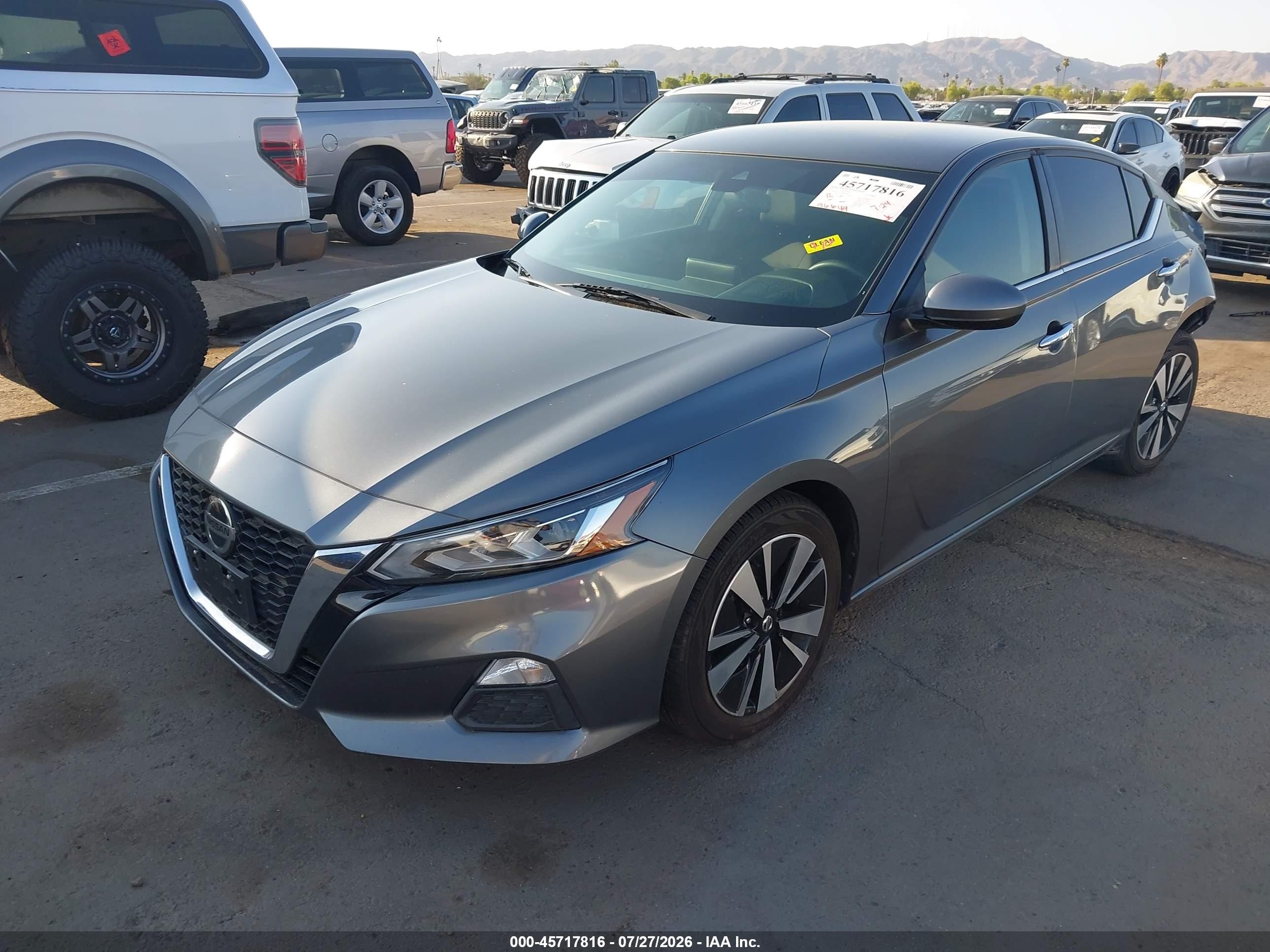 2021 Nissan Altima Sv Fwd Gray vin: 1N4BL4DV1MN389131