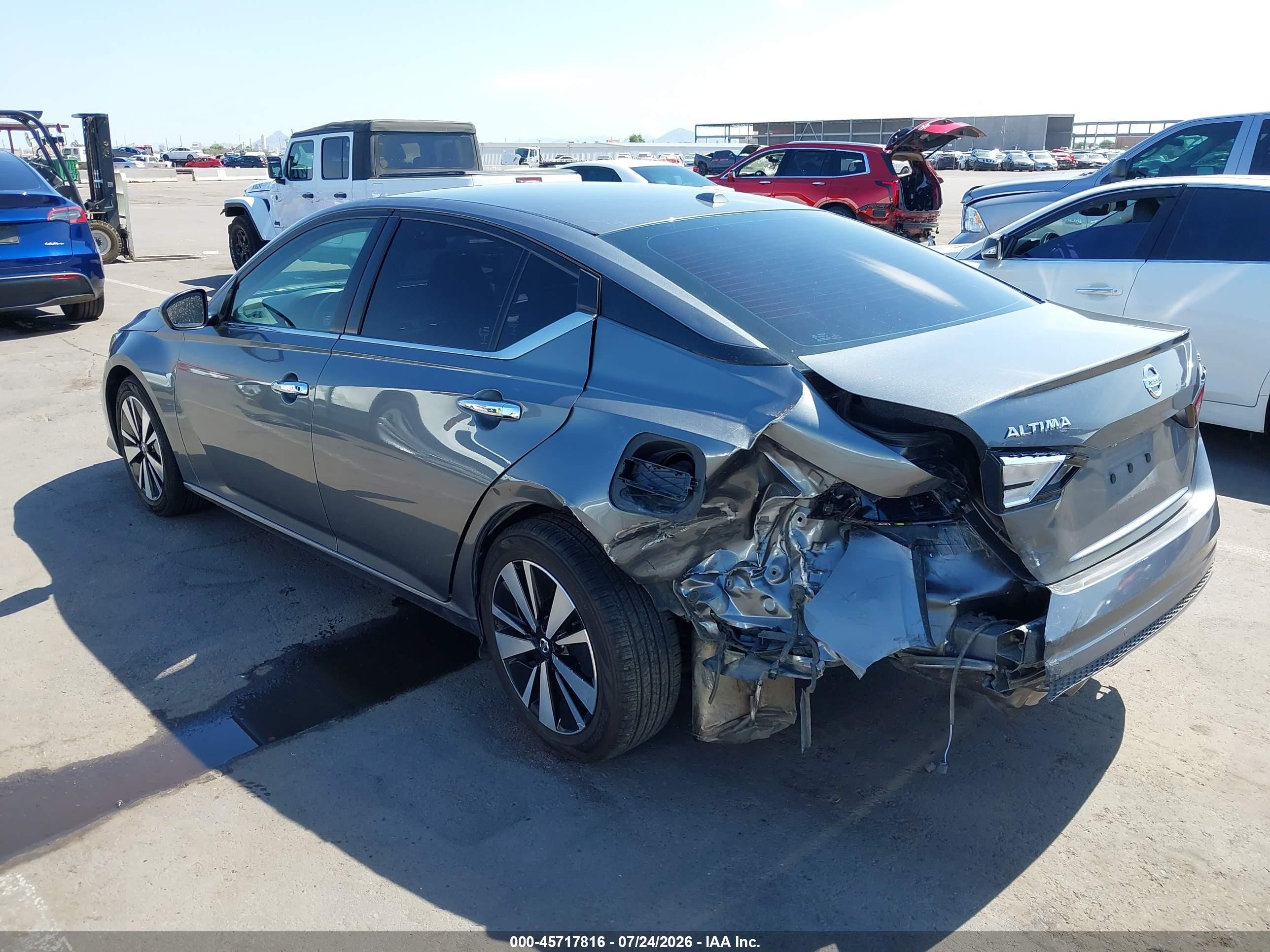 2021 Nissan Altima Sv Fwd Gray vin: 1N4BL4DV1MN389131