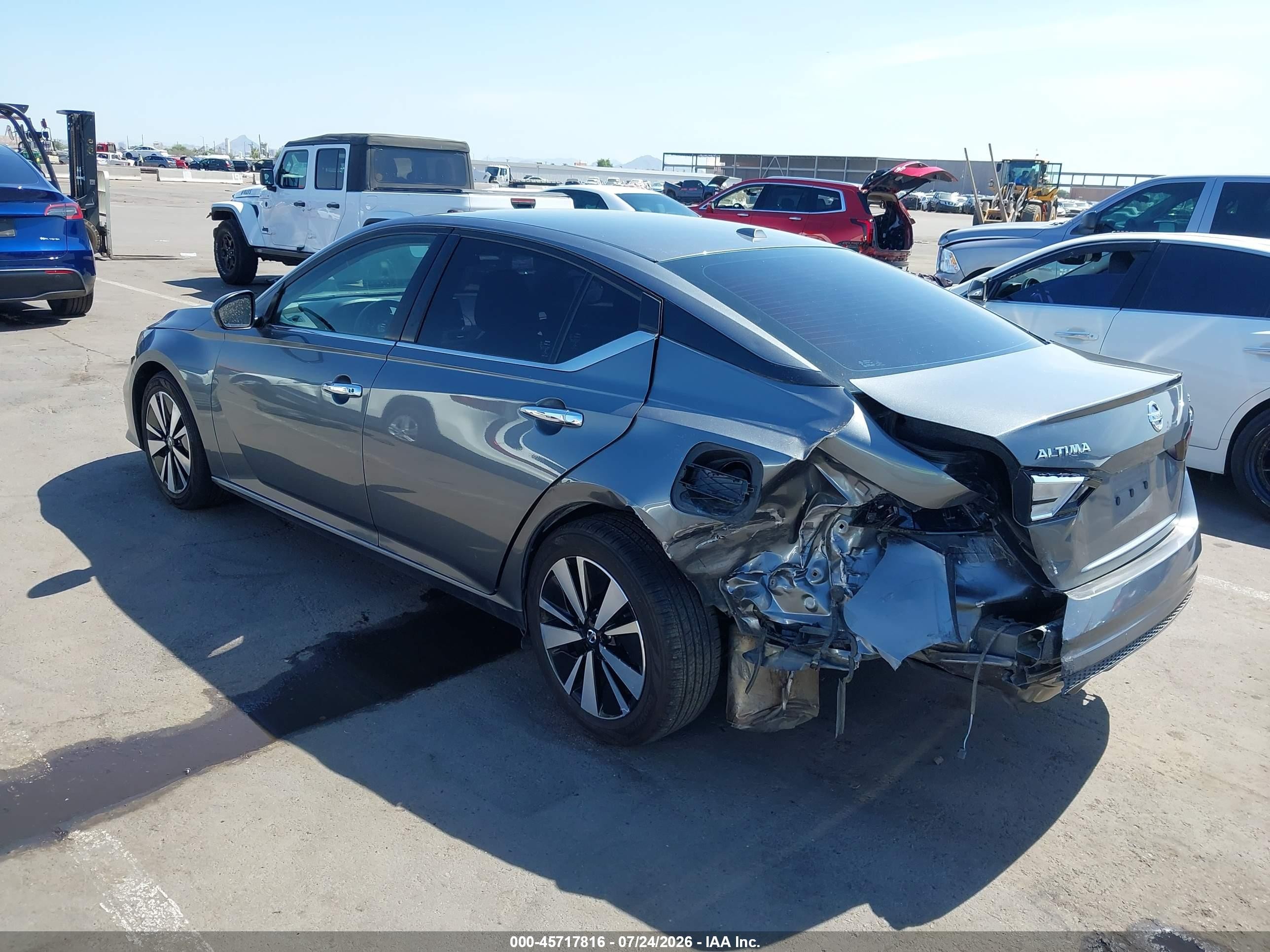 2021 Nissan Altima Sv Fwd Gray vin: 1N4BL4DV1MN389131