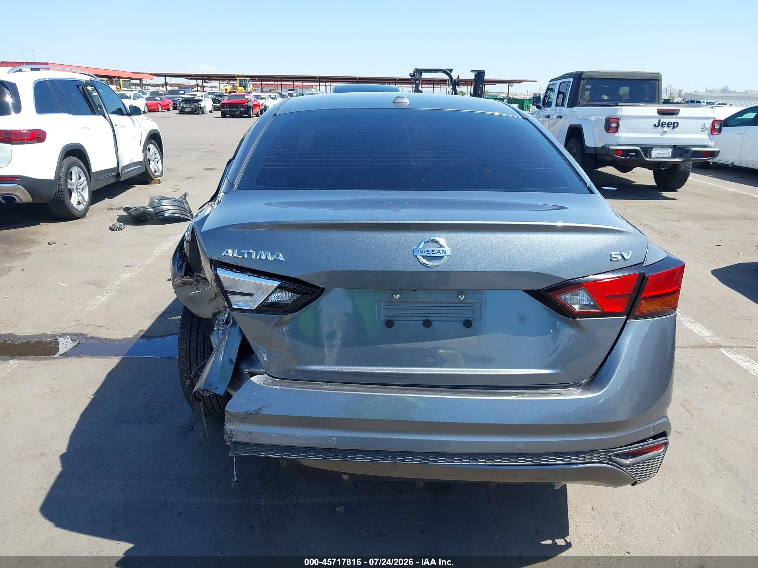 2021 Nissan Altima Sv Fwd Gray vin: 1N4BL4DV1MN389131