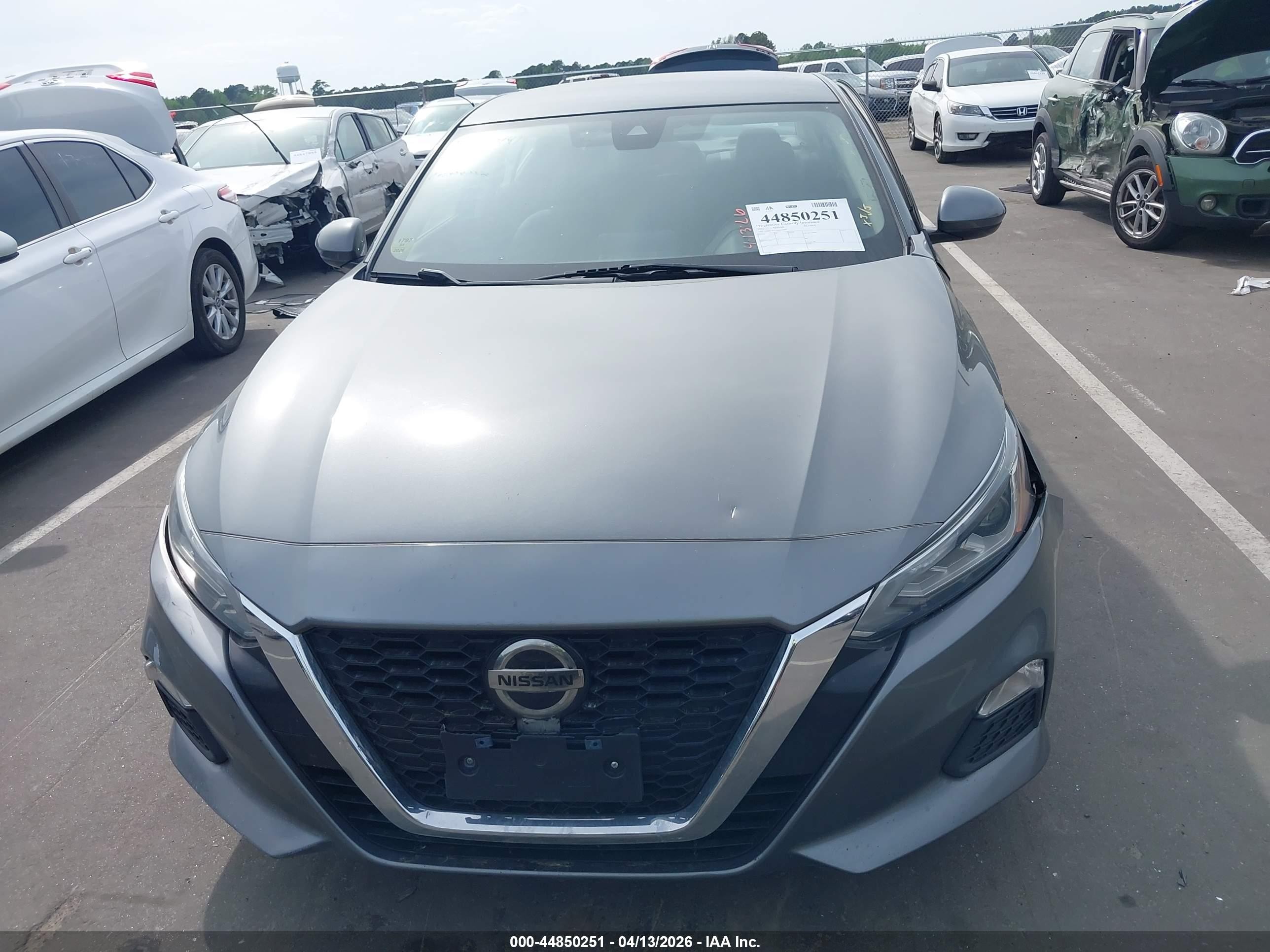2022 Nissan Altima Sv Fwd Серый vin: 1N4BL4DV1NN352906