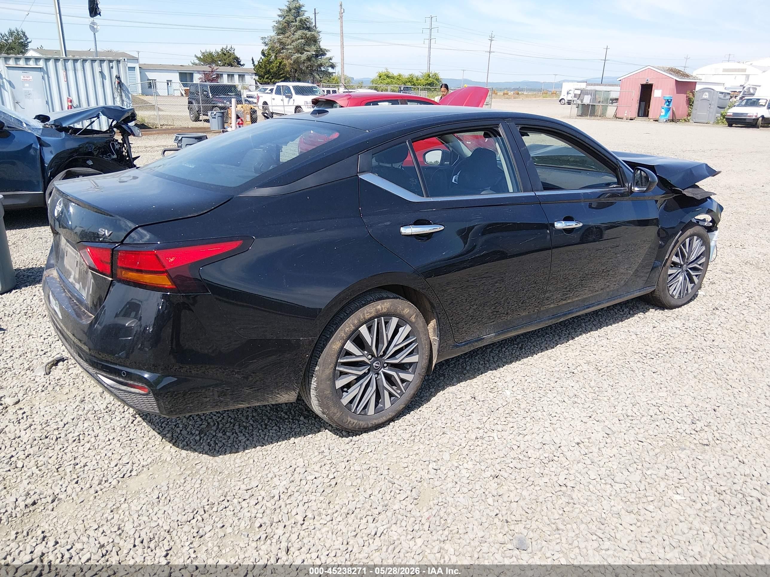 2024 Nissan Altima Sv Fwd Черный vin: 1N4BL4DV1RN350739