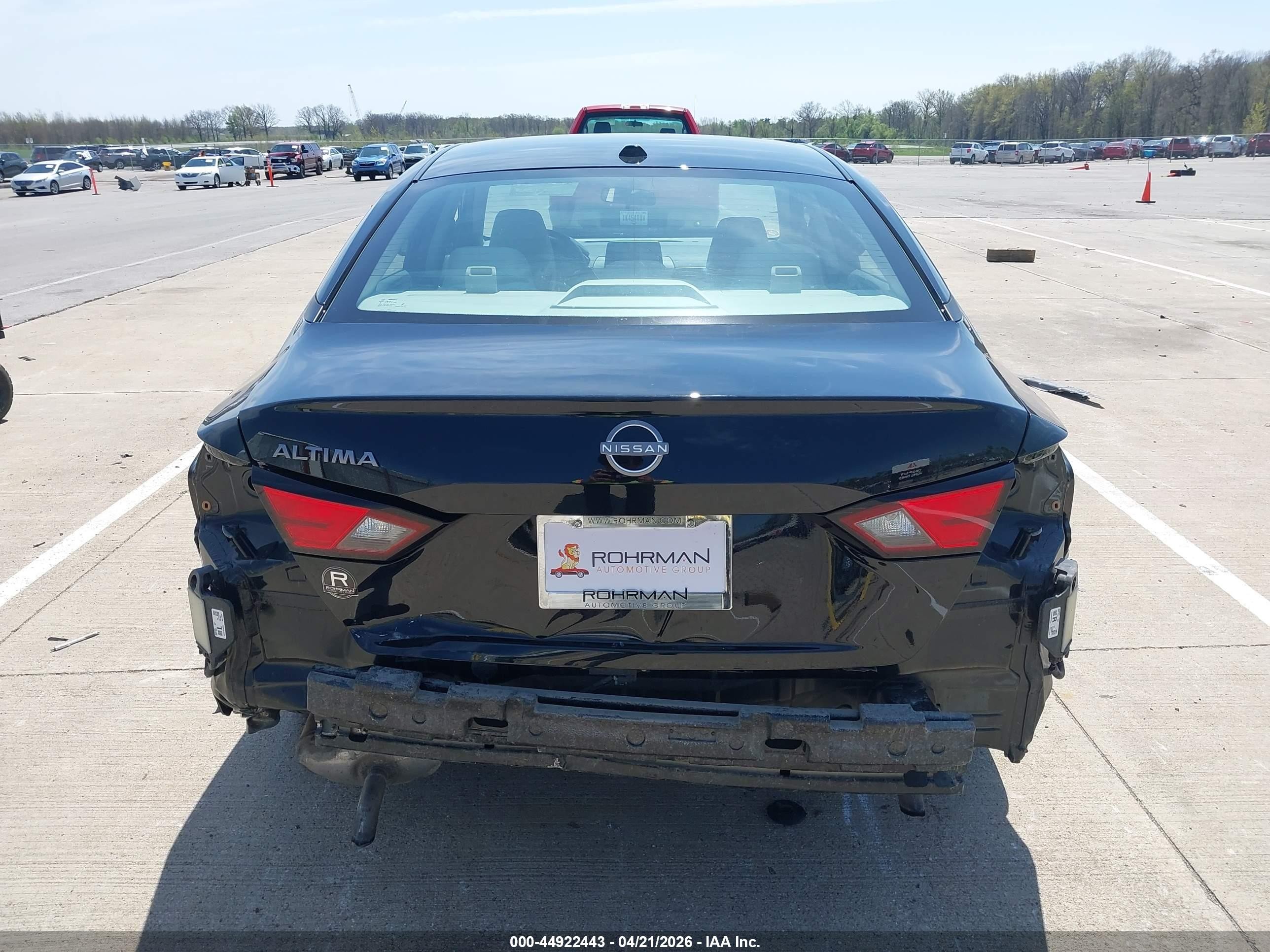 2025 Nissan Altima Sv Fwd Black vin: 1N4BL4DV2SN316976