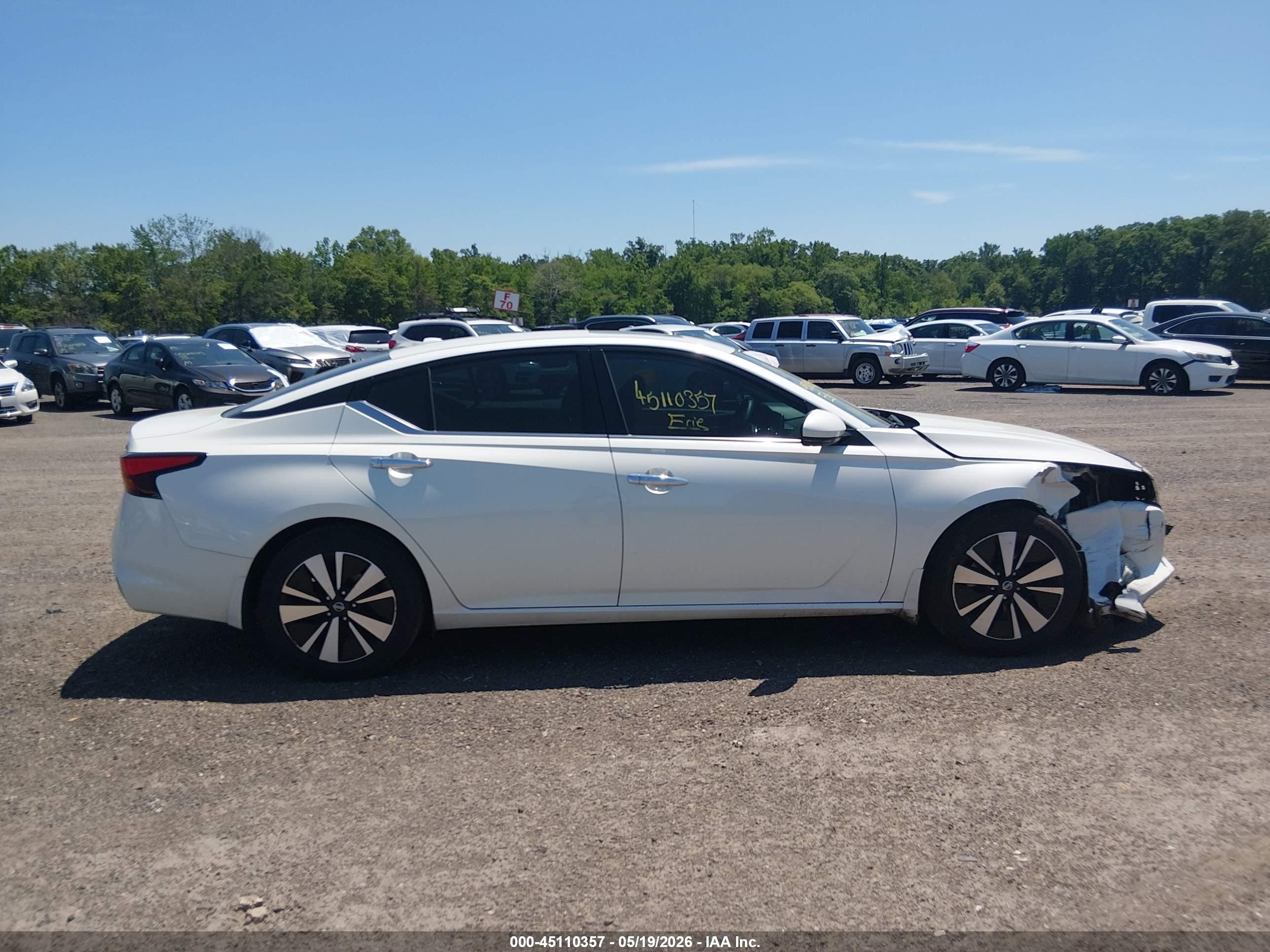 2019 Nissan Altima 2.5 Sv Белый vin: 1N4BL4DV3KC164315