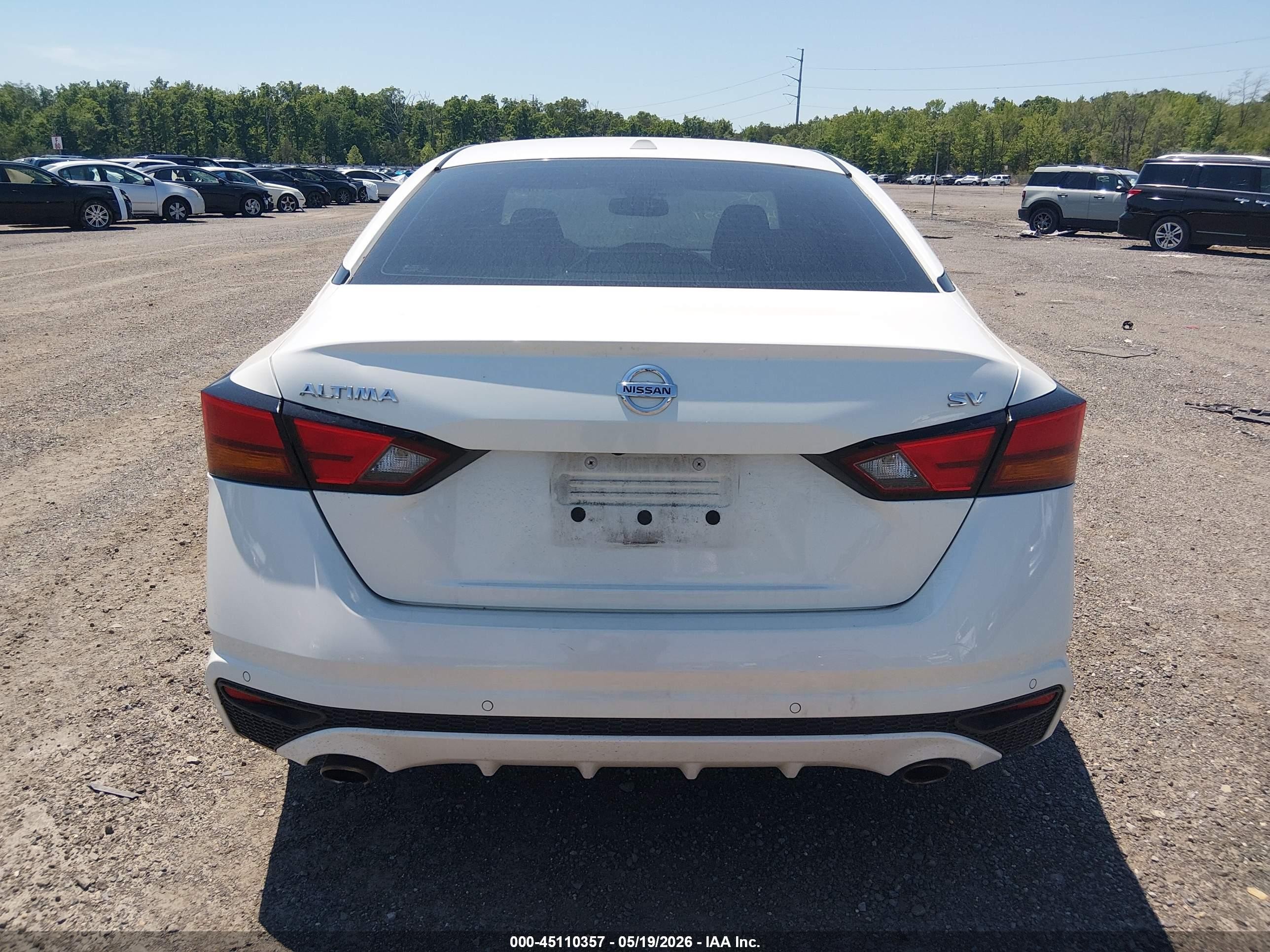 2019 Nissan Altima 2.5 Sv Белый vin: 1N4BL4DV3KC164315