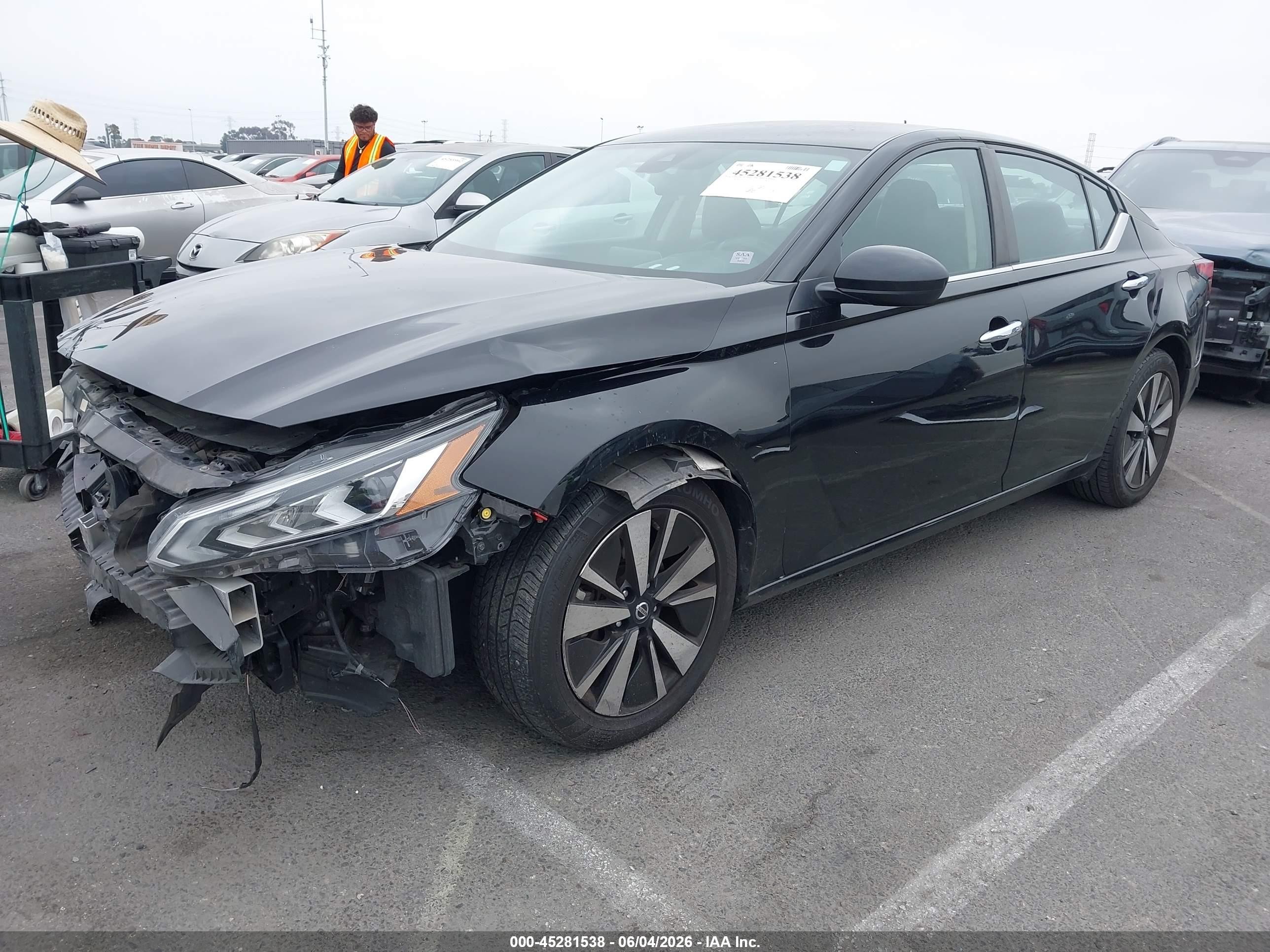 2021 Nissan Altima Sv Fwd Black vin: 1N4BL4DV4MN411638