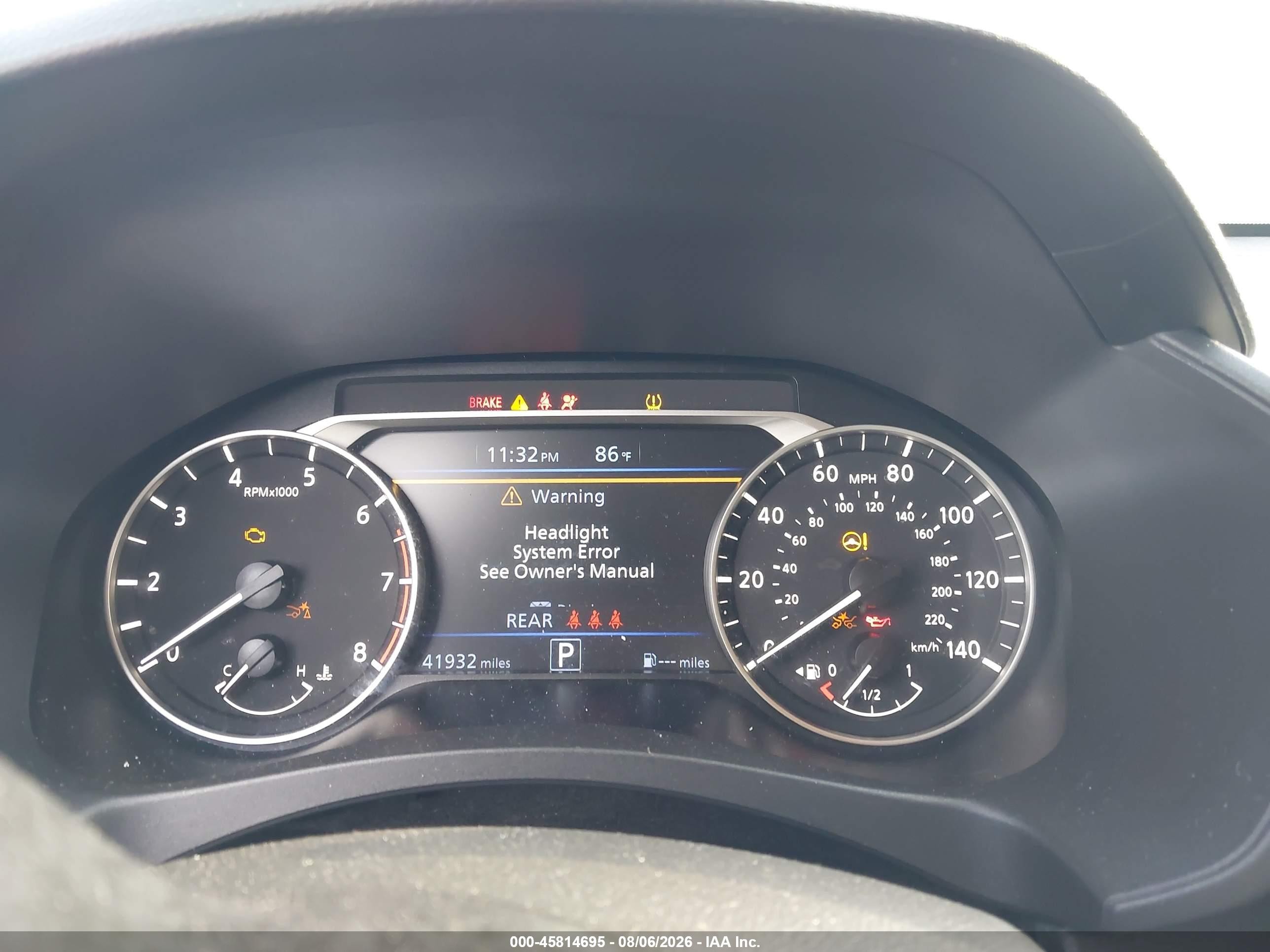 2025 Nissan Altima Sv Fwd Black vin: 1N4BL4DV4SN384969