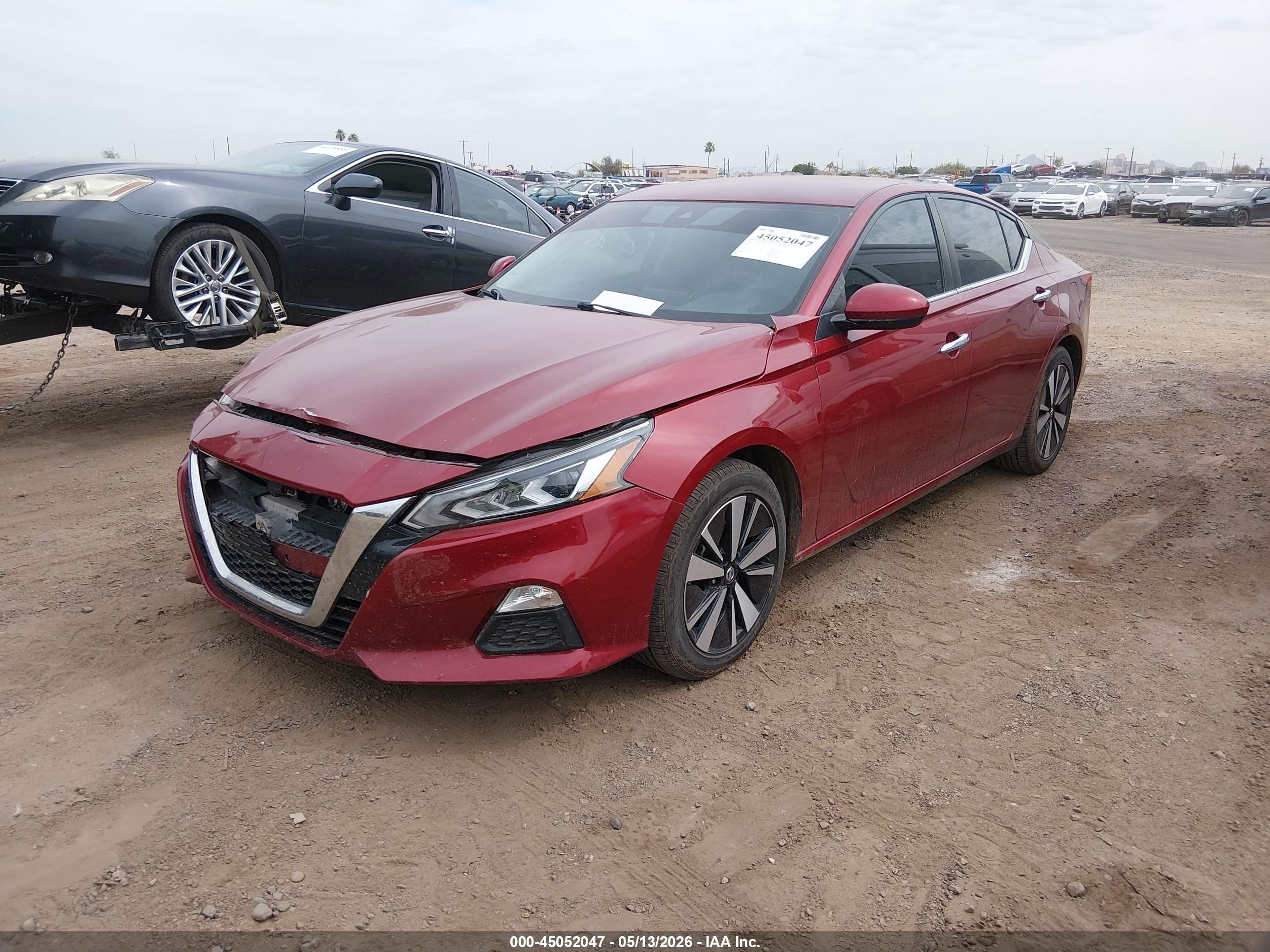 2022 Nissan Altima Sv Fwd Темно-бордовый vin: 1N4BL4DV5NN307788