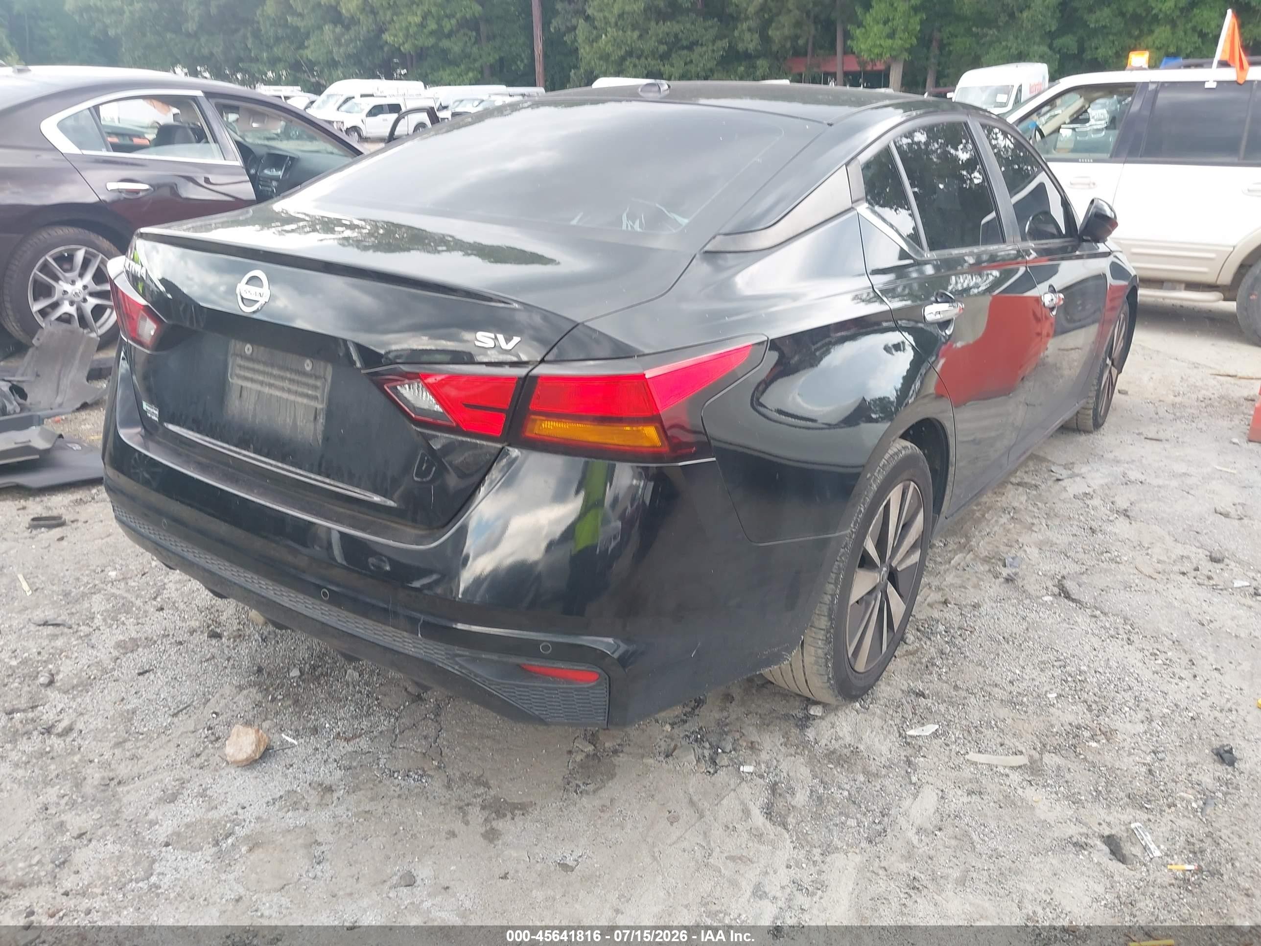 2022 Nissan Altima Sv Fwd Black vin: 1N4BL4DV5NN379879