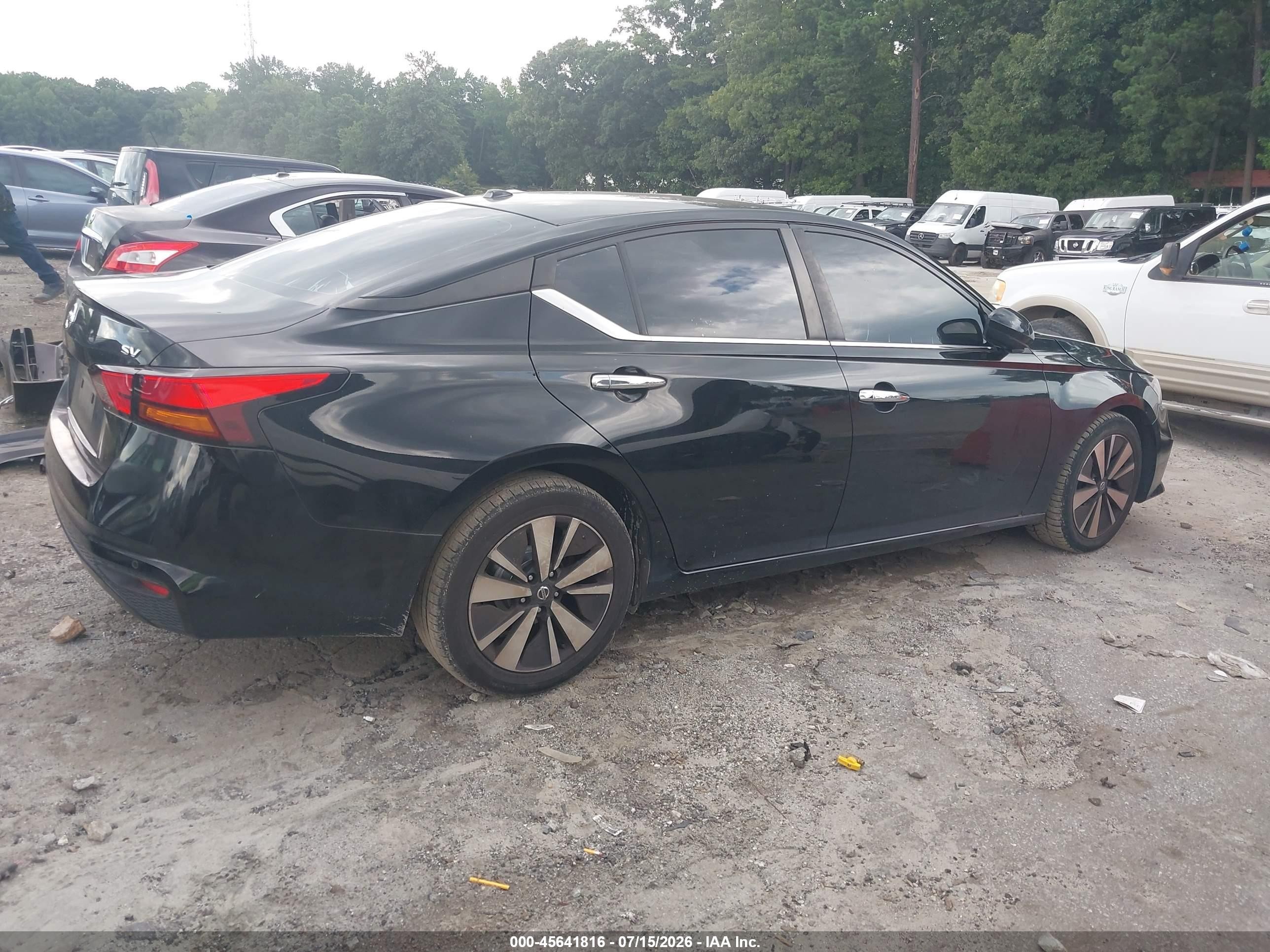 2022 Nissan Altima Sv Fwd Black vin: 1N4BL4DV5NN379879