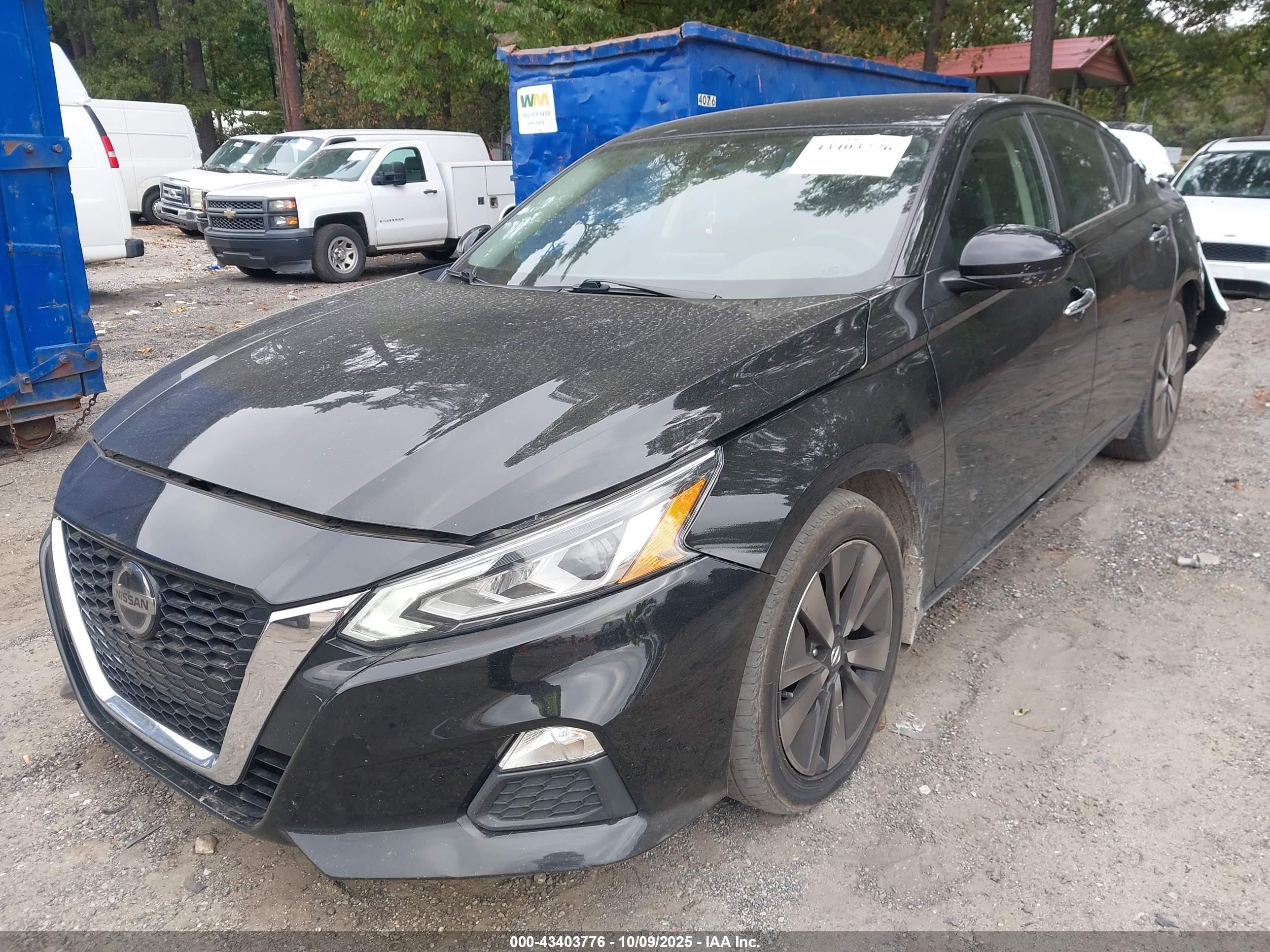 2022 Nissan Altima Sv Fwd Black vin: 1N4BL4DV6NN361794