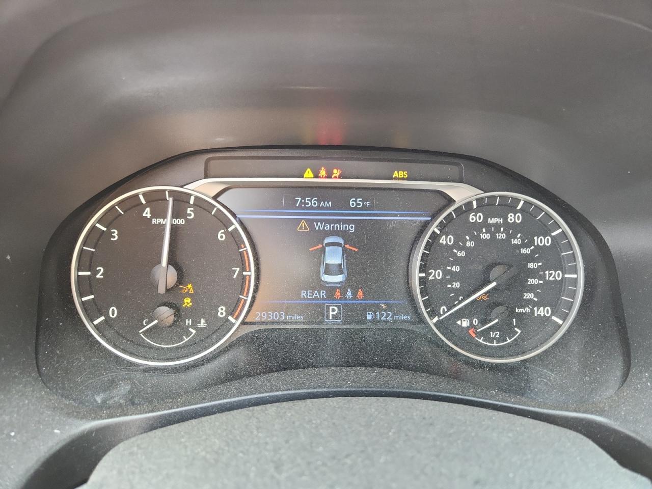 2025 Nissan Altima Sv Black vin: 1N4BL4DV6SN352069 Damage: Warning Light - Abs, On, Unacceptable