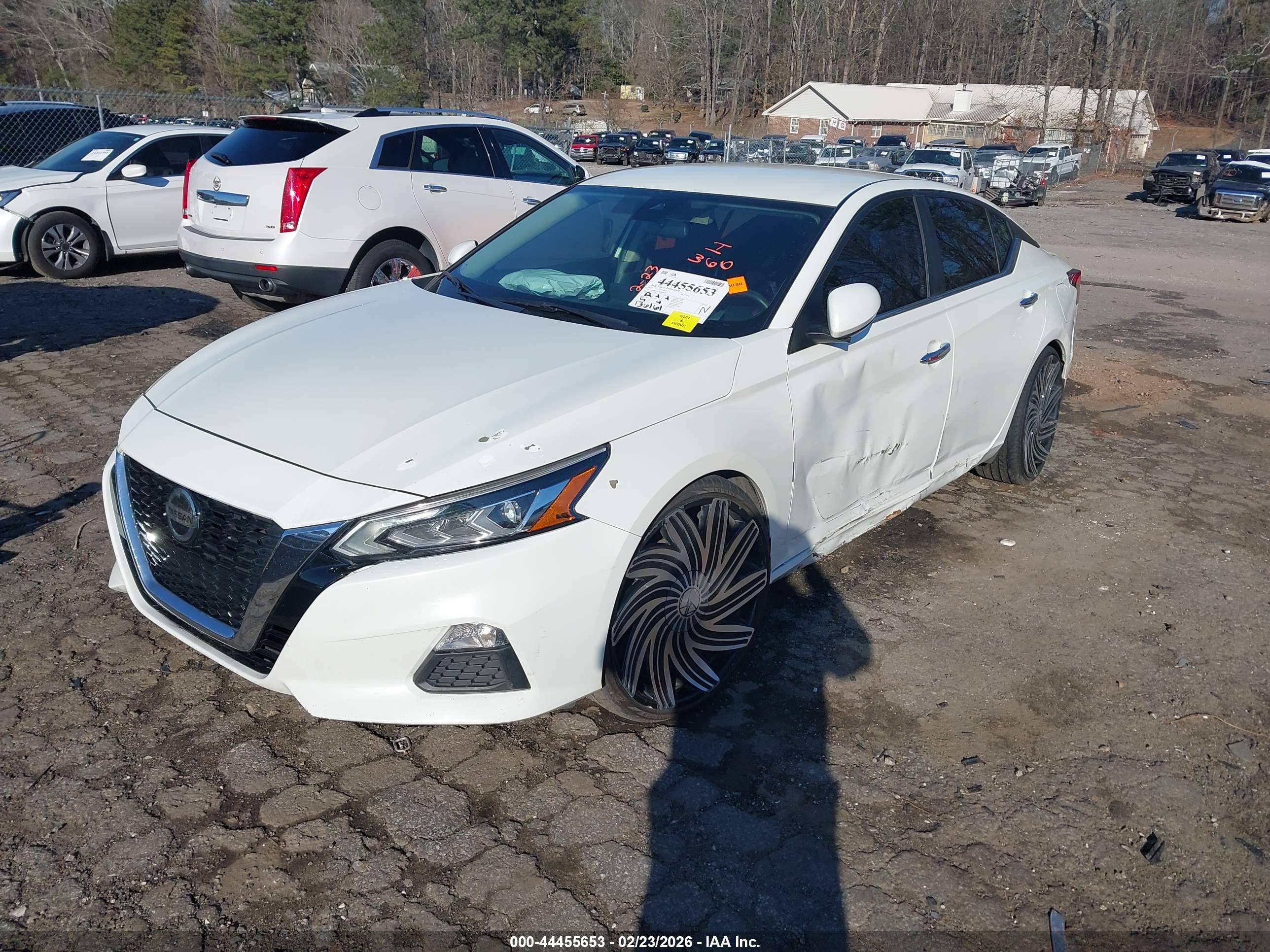 2021 Nissan Altima Sv Fwd White vin: 1N4BL4DV7MN302333