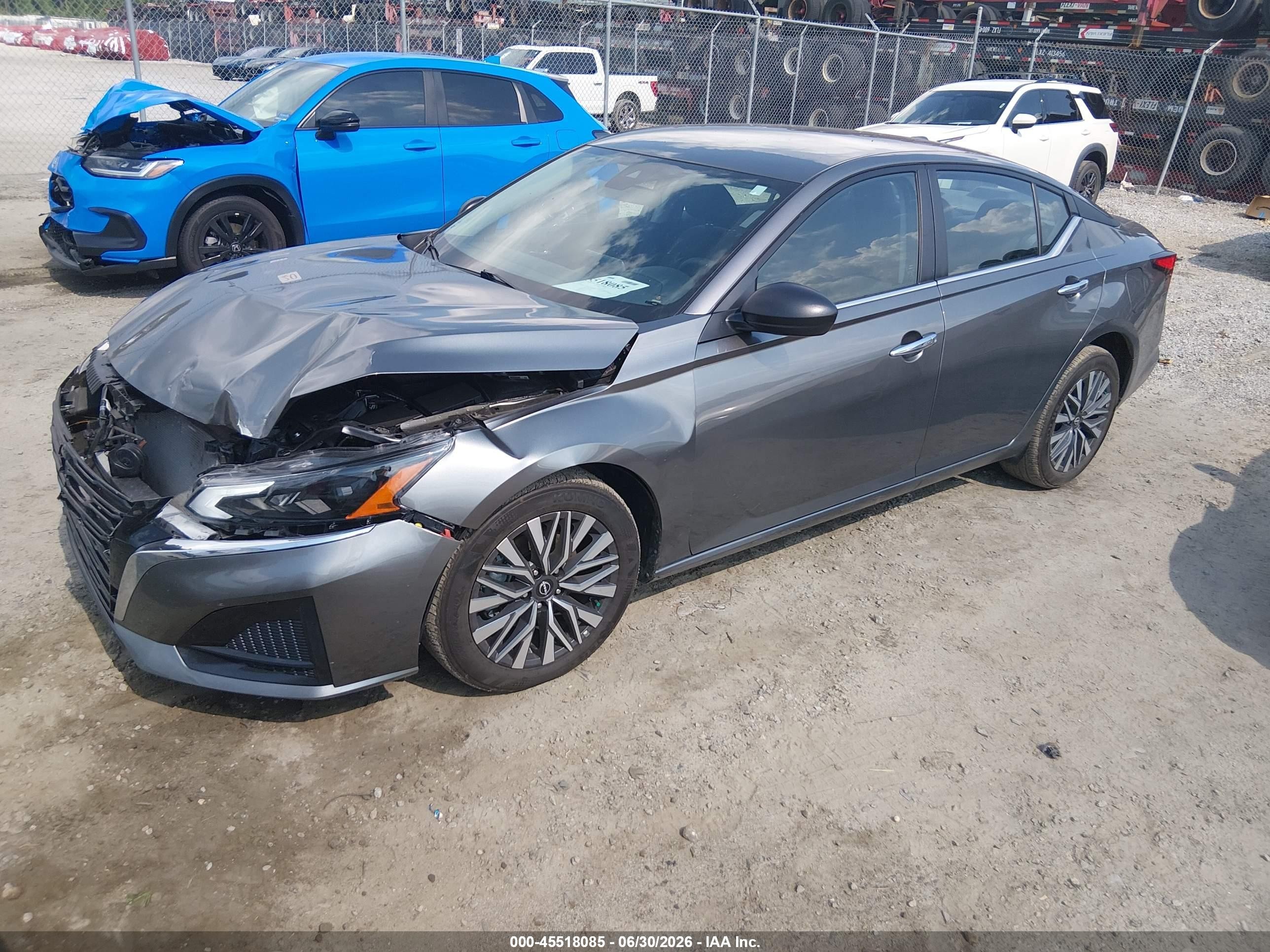2025 Nissan Altima Sv Fwd Gray vin: 1N4BL4DV7SN341341
