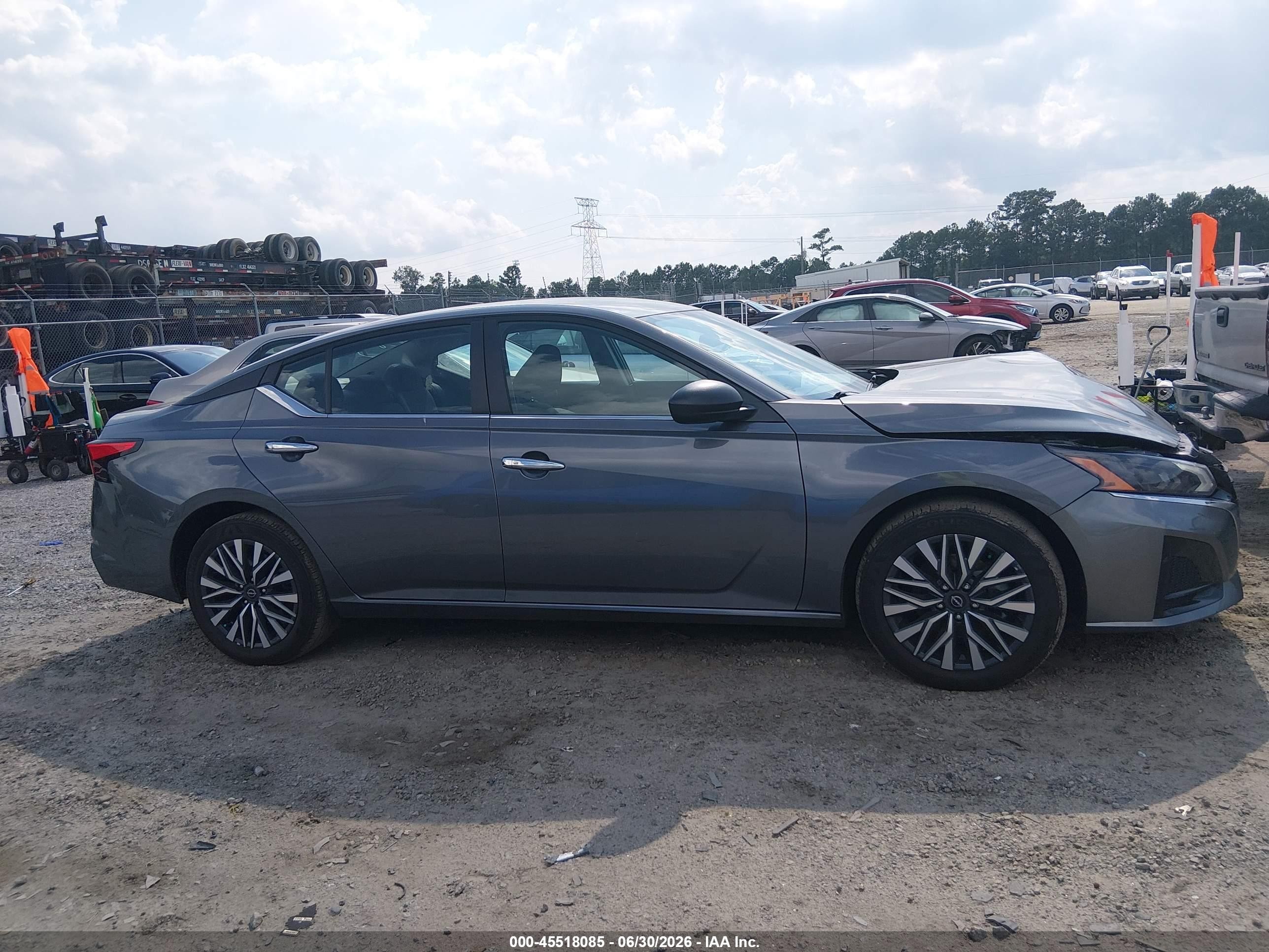 2025 Nissan Altima Sv Fwd Gray vin: 1N4BL4DV7SN341341