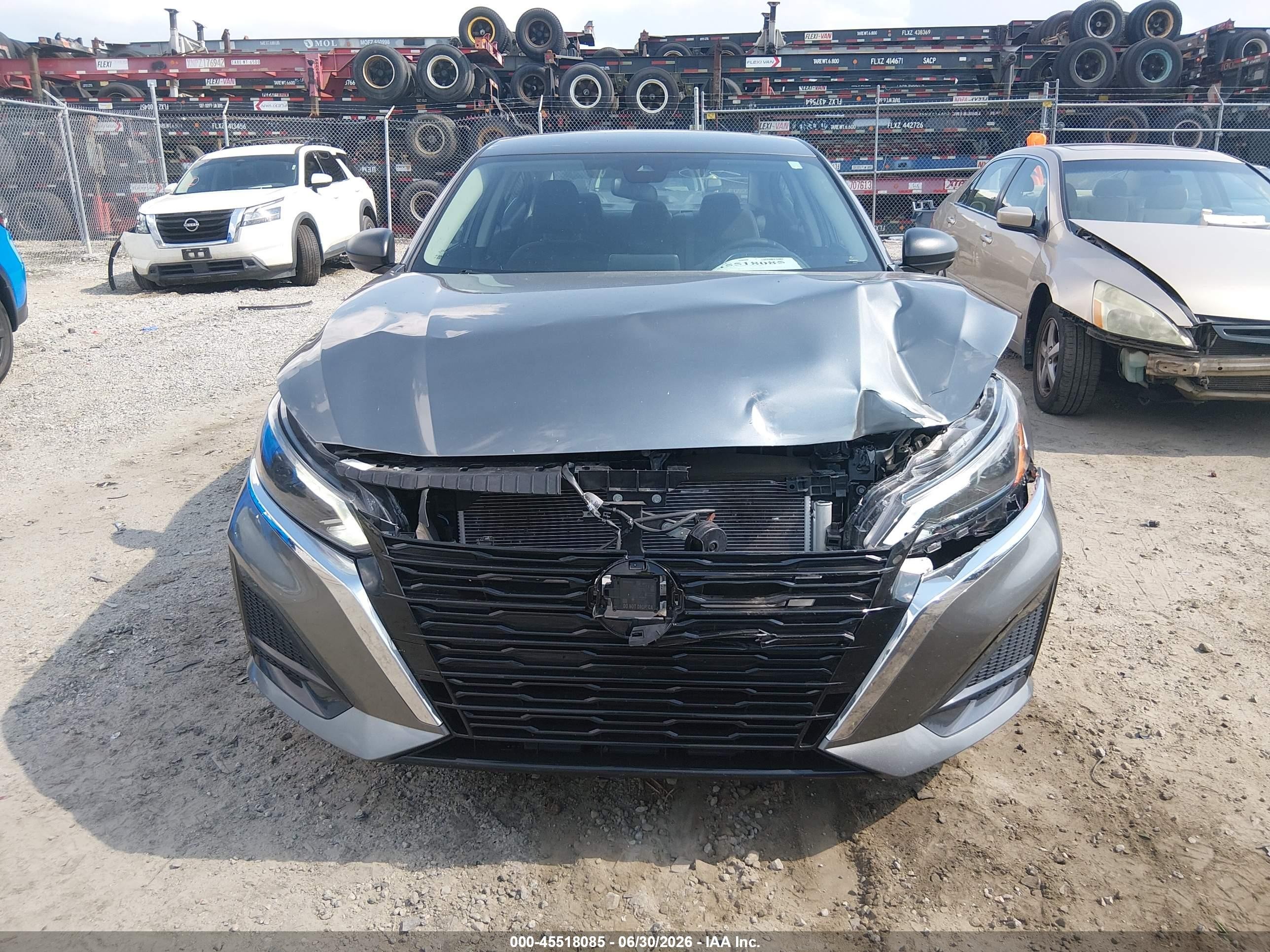 2025 Nissan Altima Sv Fwd Gray vin: 1N4BL4DV7SN341341