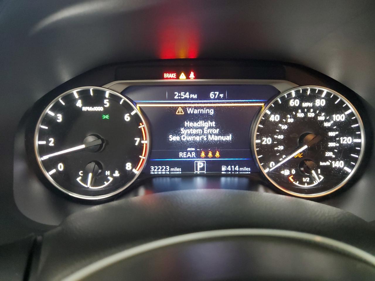 2025 Nissan Altima Sv Серый vin: 1N4BL4DV7SN389504 Damage: Warning Light - Electrical, On, Unacceptable