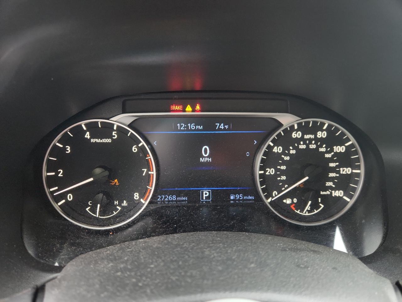 2025 Nissan Altima Sv Gray vin: 1N4BL4DV8SN404091 Damage: Warning - Rear Parking Aid, On, Unacceptable