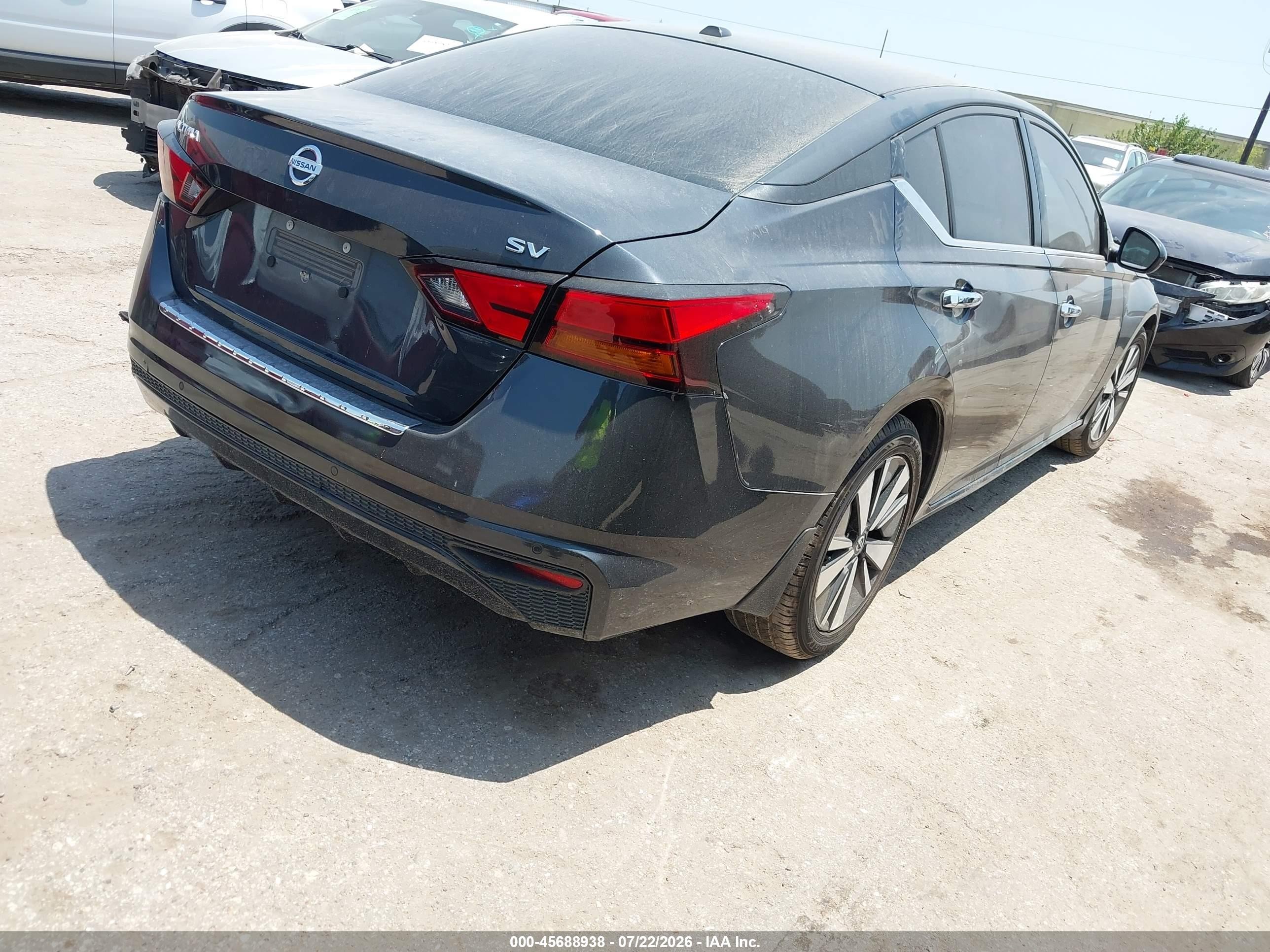 2021 Nissan Altima Sv Fwd Black vin: 1N4BL4DV9MN409786