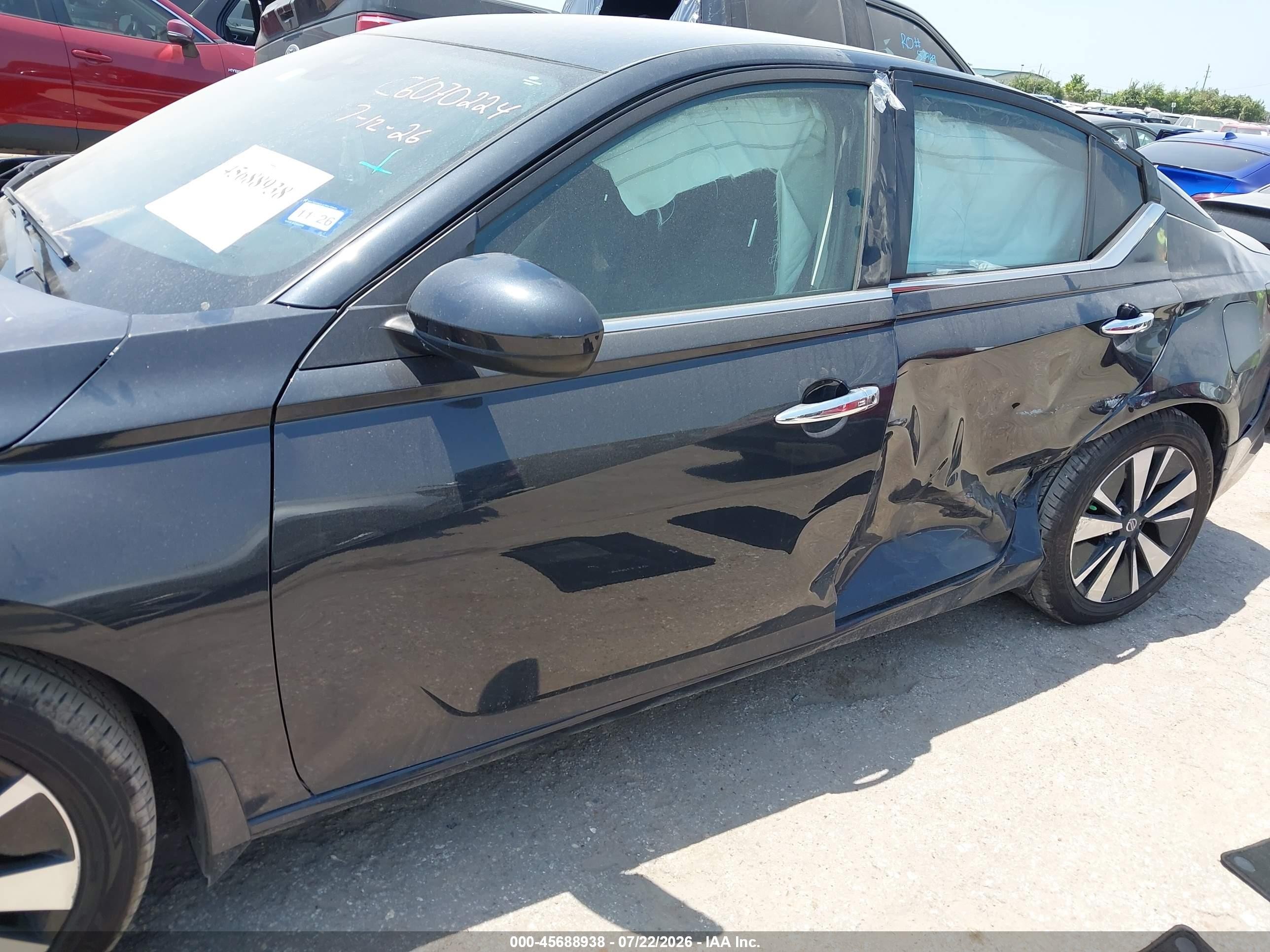 2021 Nissan Altima Sv Fwd Black vin: 1N4BL4DV9MN409786