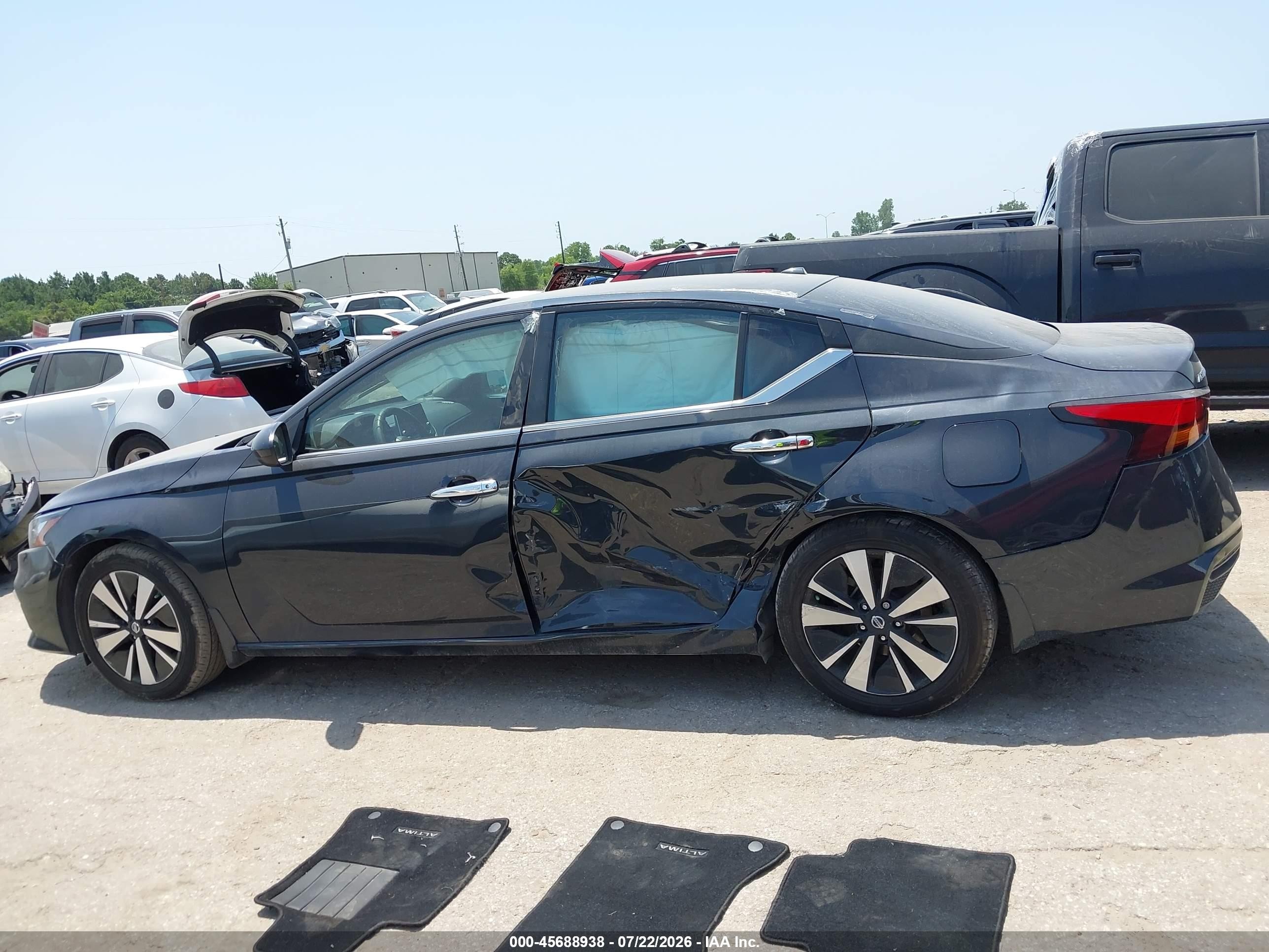 2021 Nissan Altima Sv Fwd Black vin: 1N4BL4DV9MN409786