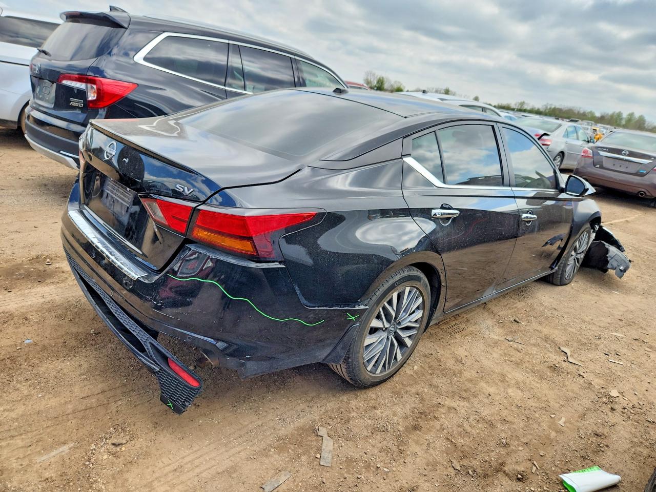 2023 Nissan Altima Sv Черный vin: 1N4BL4DV9PN353644