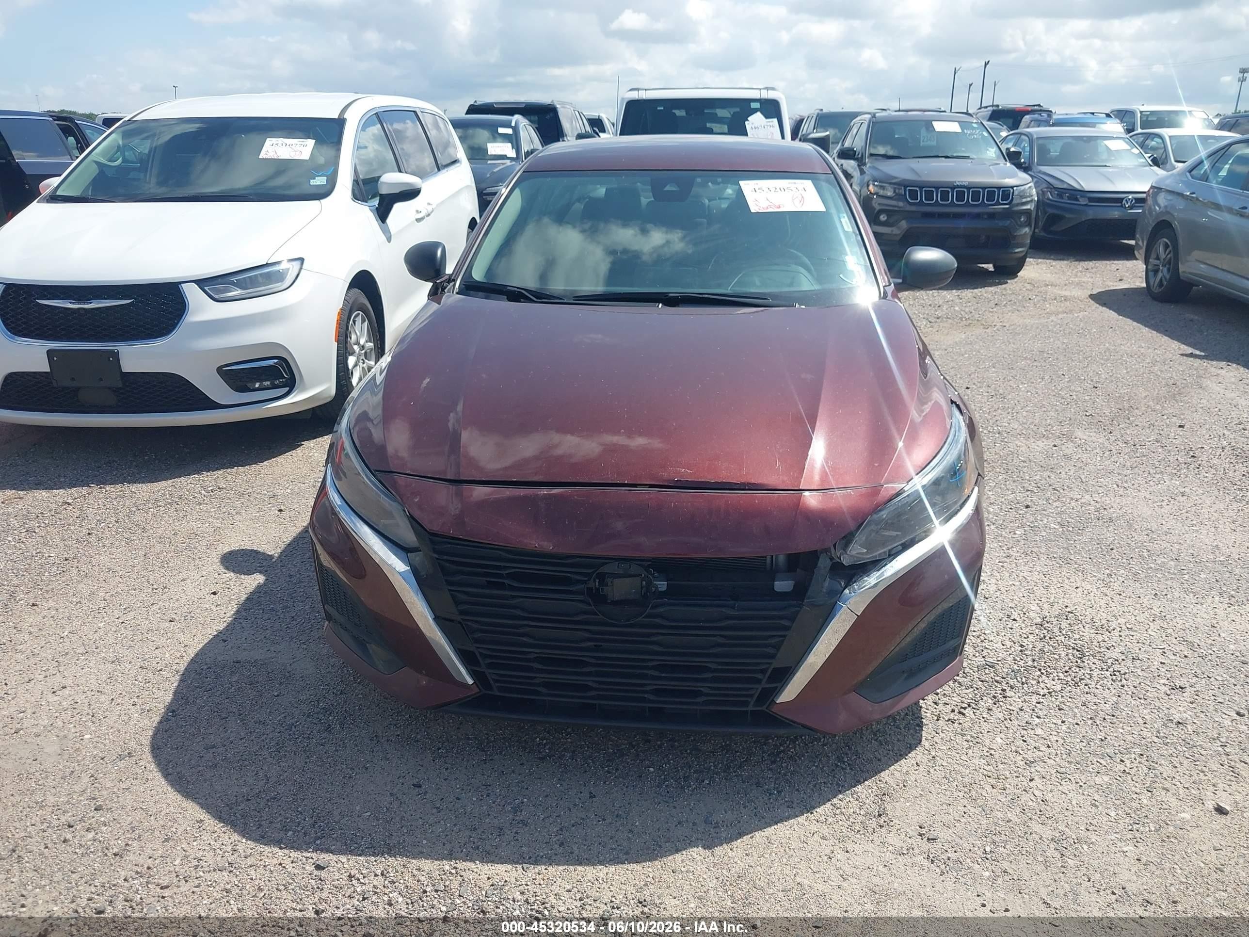 2025 Nissan Altima Sv Fwd Burgundy vin: 1N4BL4DV9SN342877