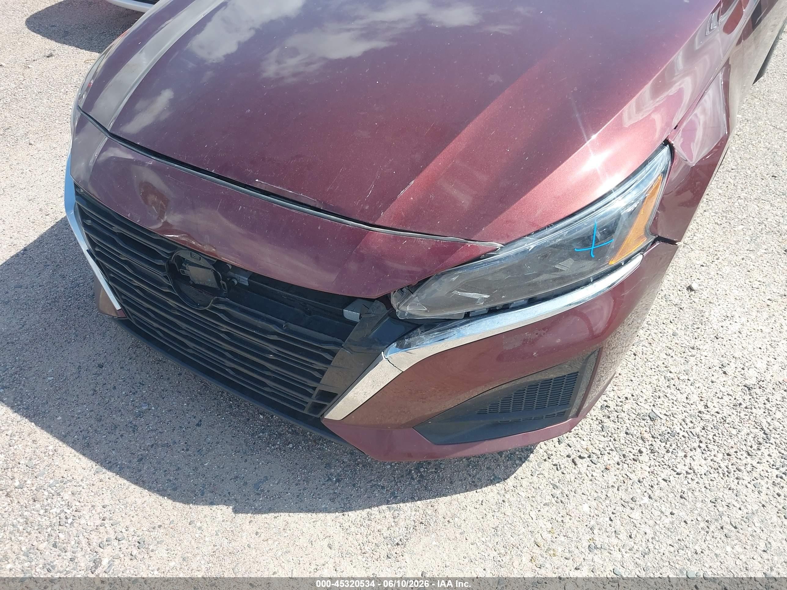2025 Nissan Altima Sv Fwd Burgundy vin: 1N4BL4DV9SN342877