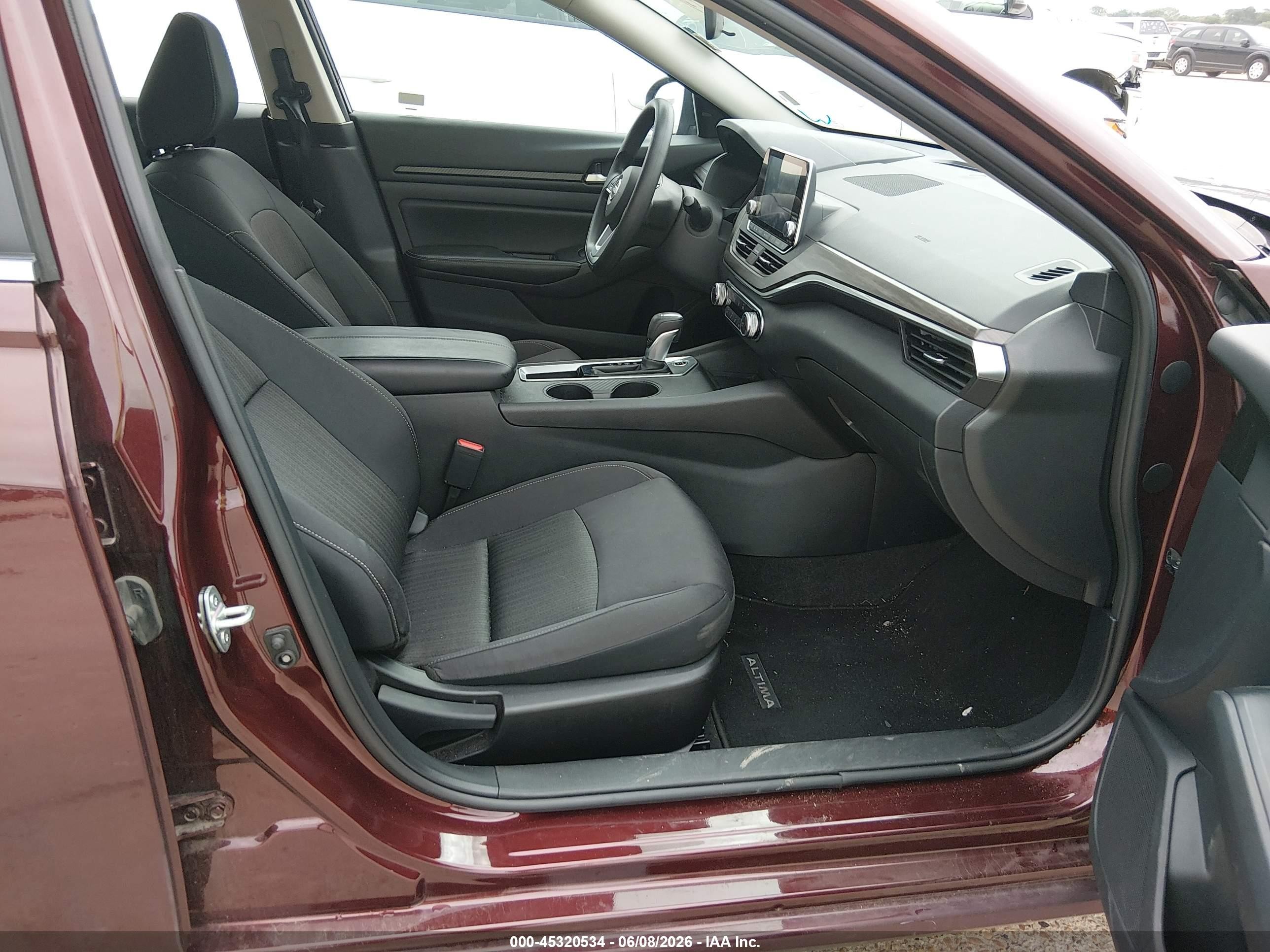 2025 Nissan Altima Sv Fwd Burgundy vin: 1N4BL4DV9SN342877