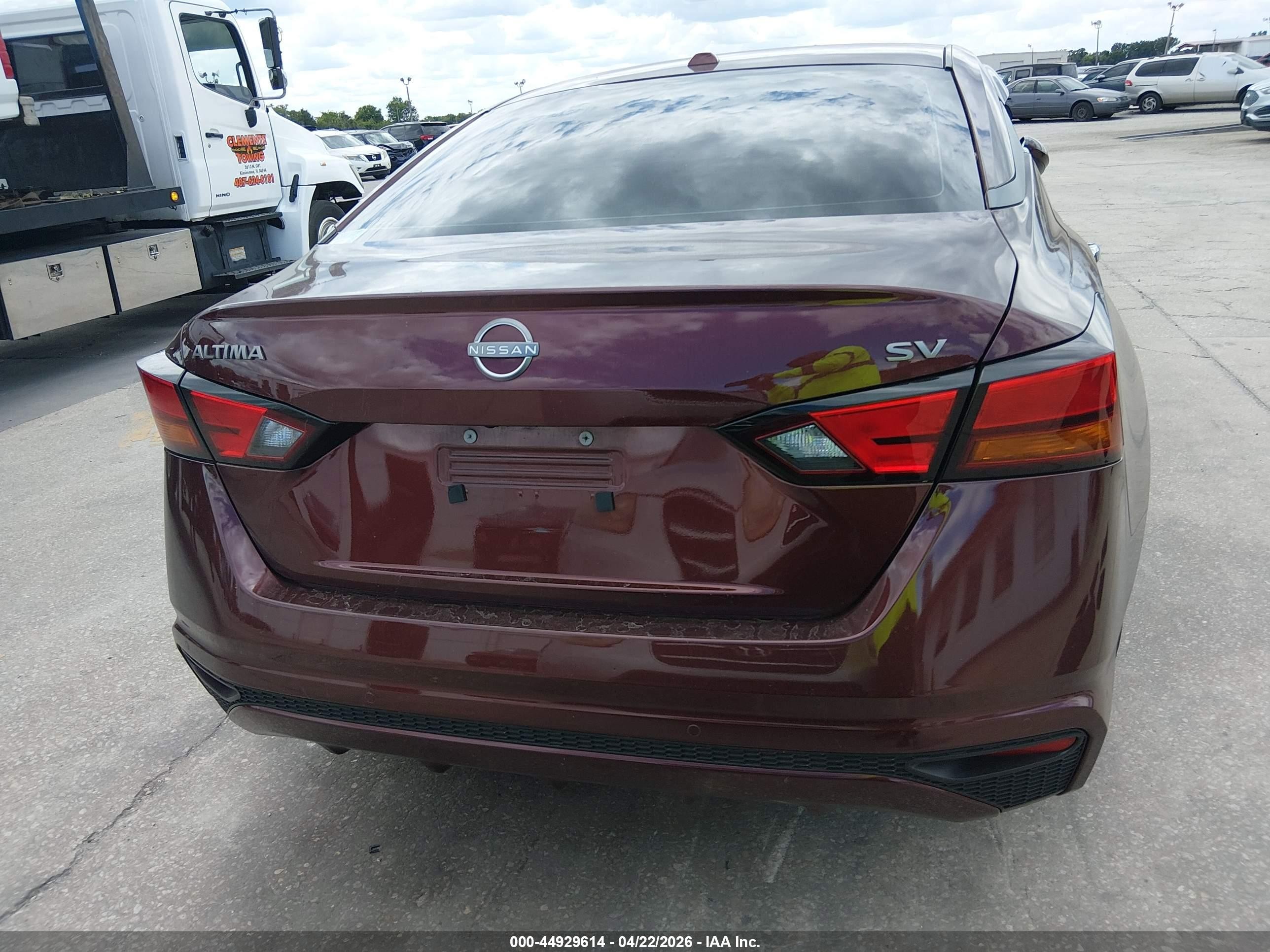 2023 Nissan Altima Sv Fwd Темно-бордовый vin: 1N4BL4DVXPN344662