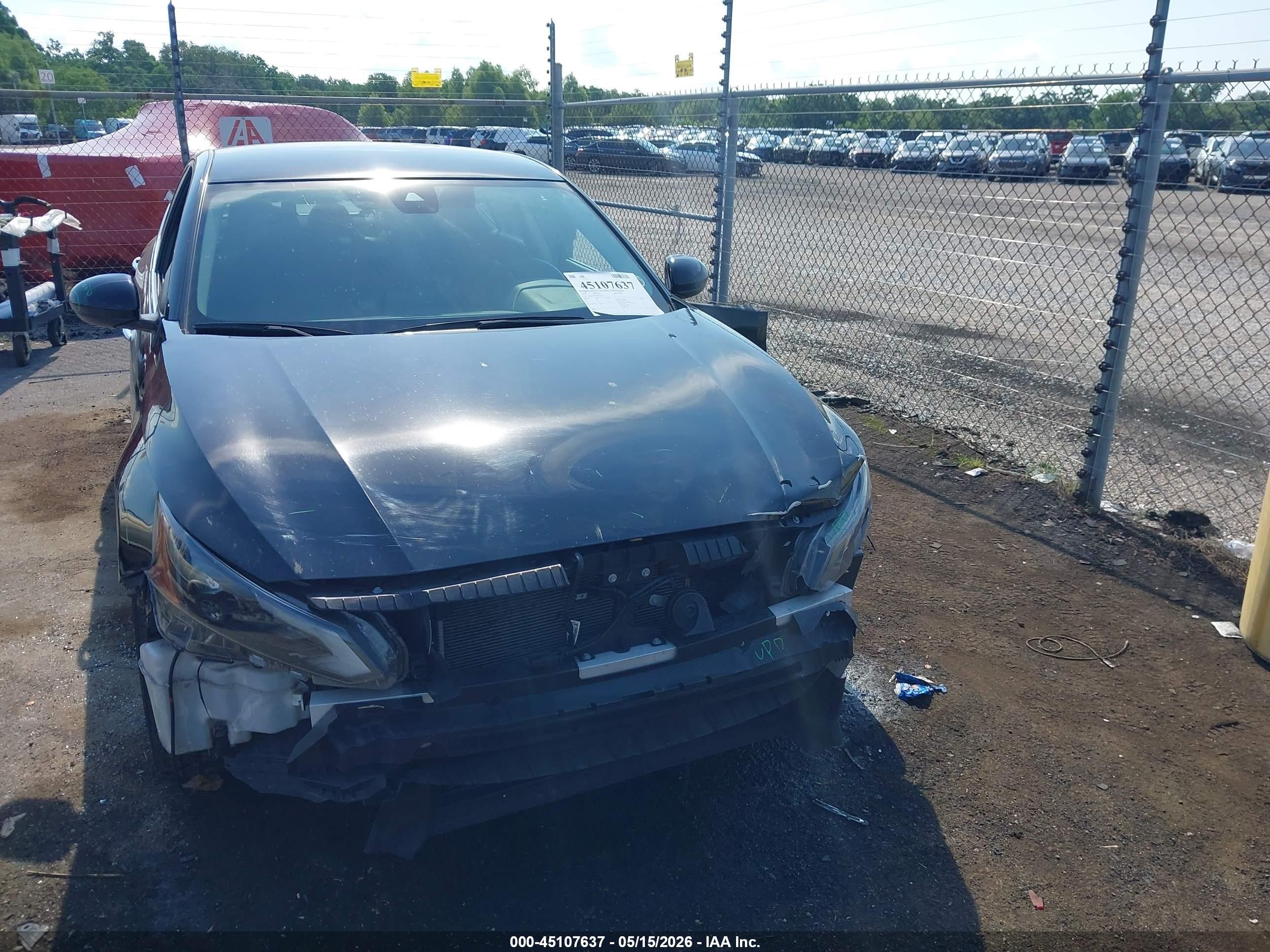 2023 Nissan Altima Sv Fwd Черный vin: 1N4BL4DVXPN371019