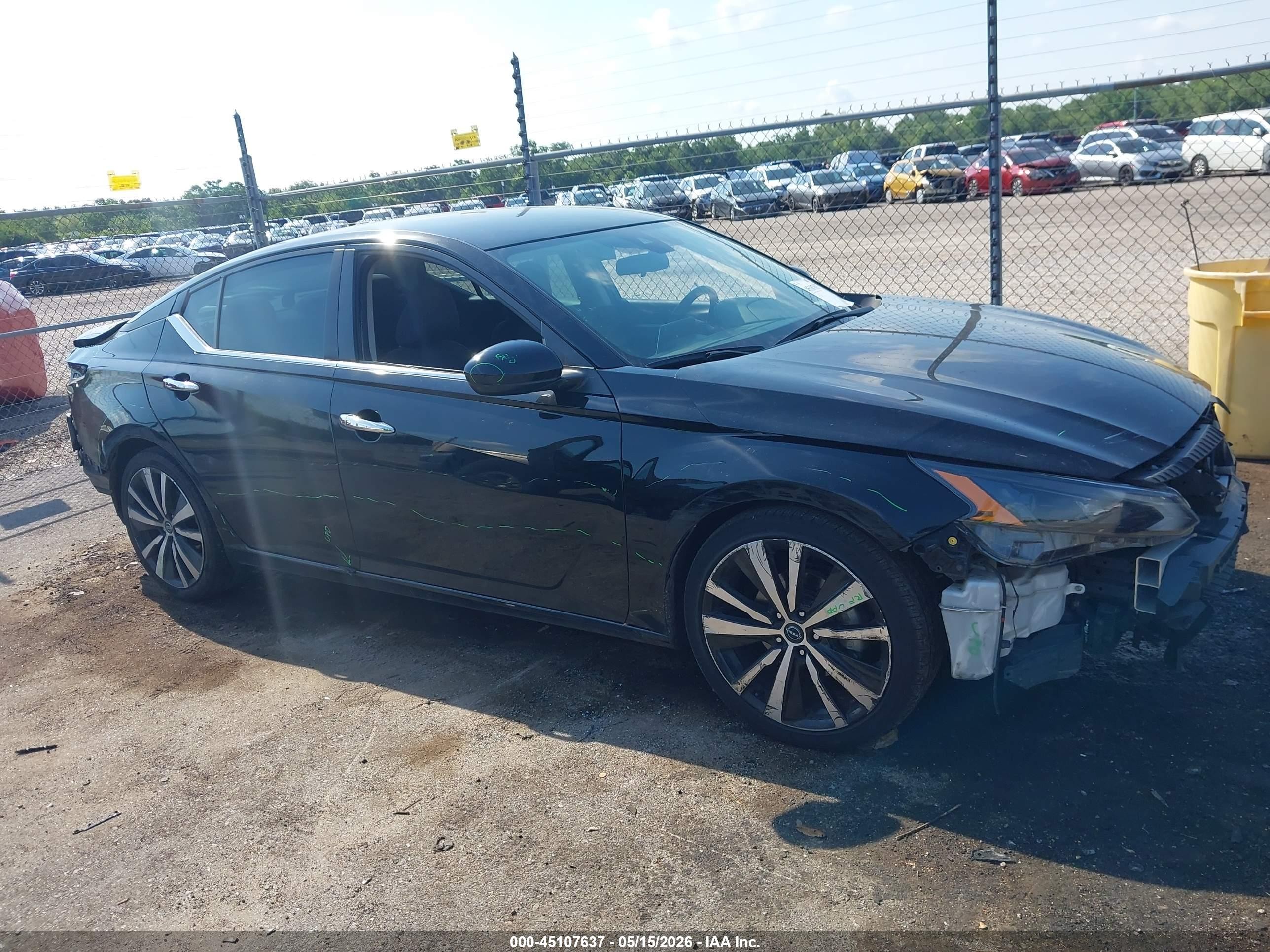 2023 Nissan Altima Sv Fwd Черный vin: 1N4BL4DVXPN371019