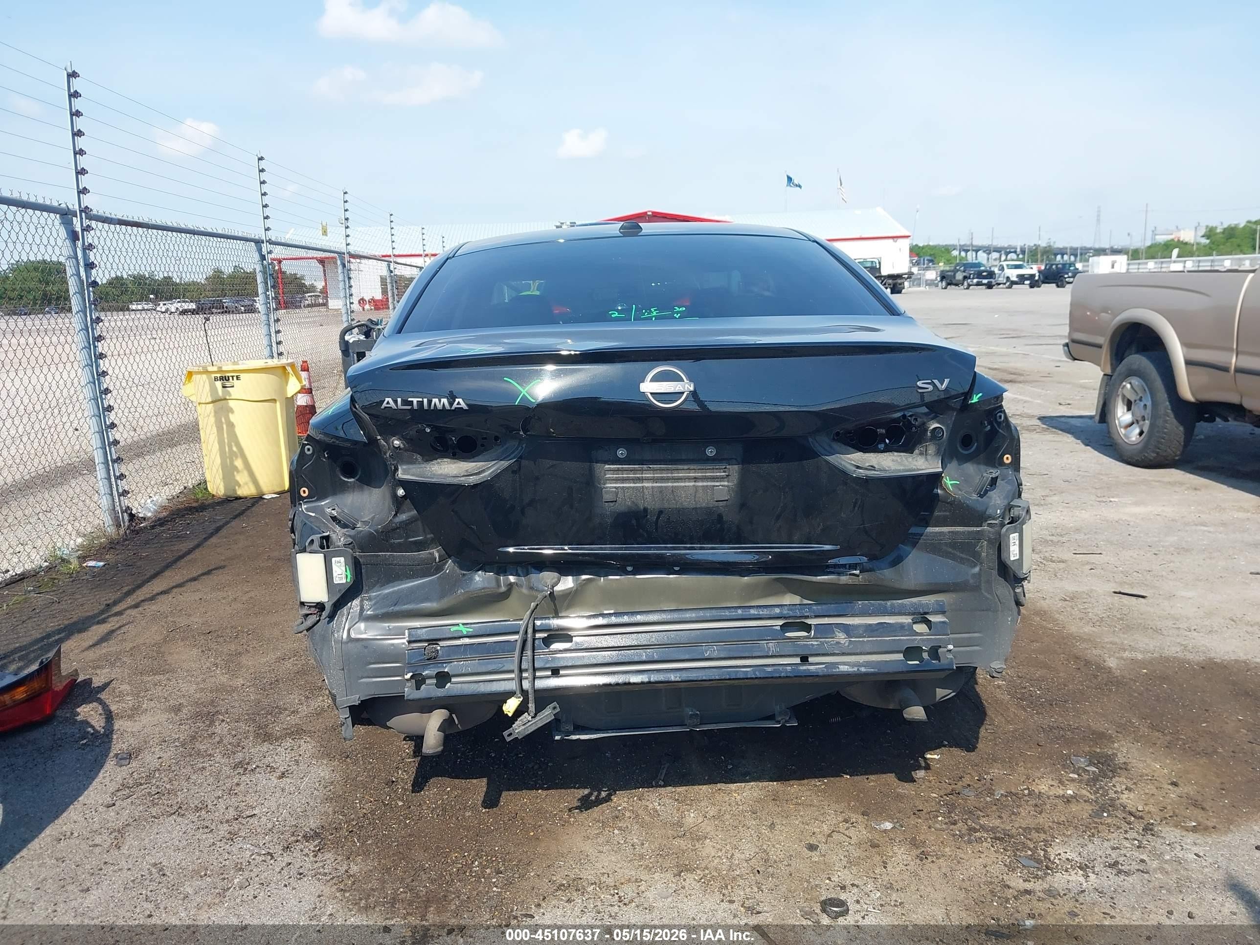 2023 Nissan Altima Sv Fwd Черный vin: 1N4BL4DVXPN371019