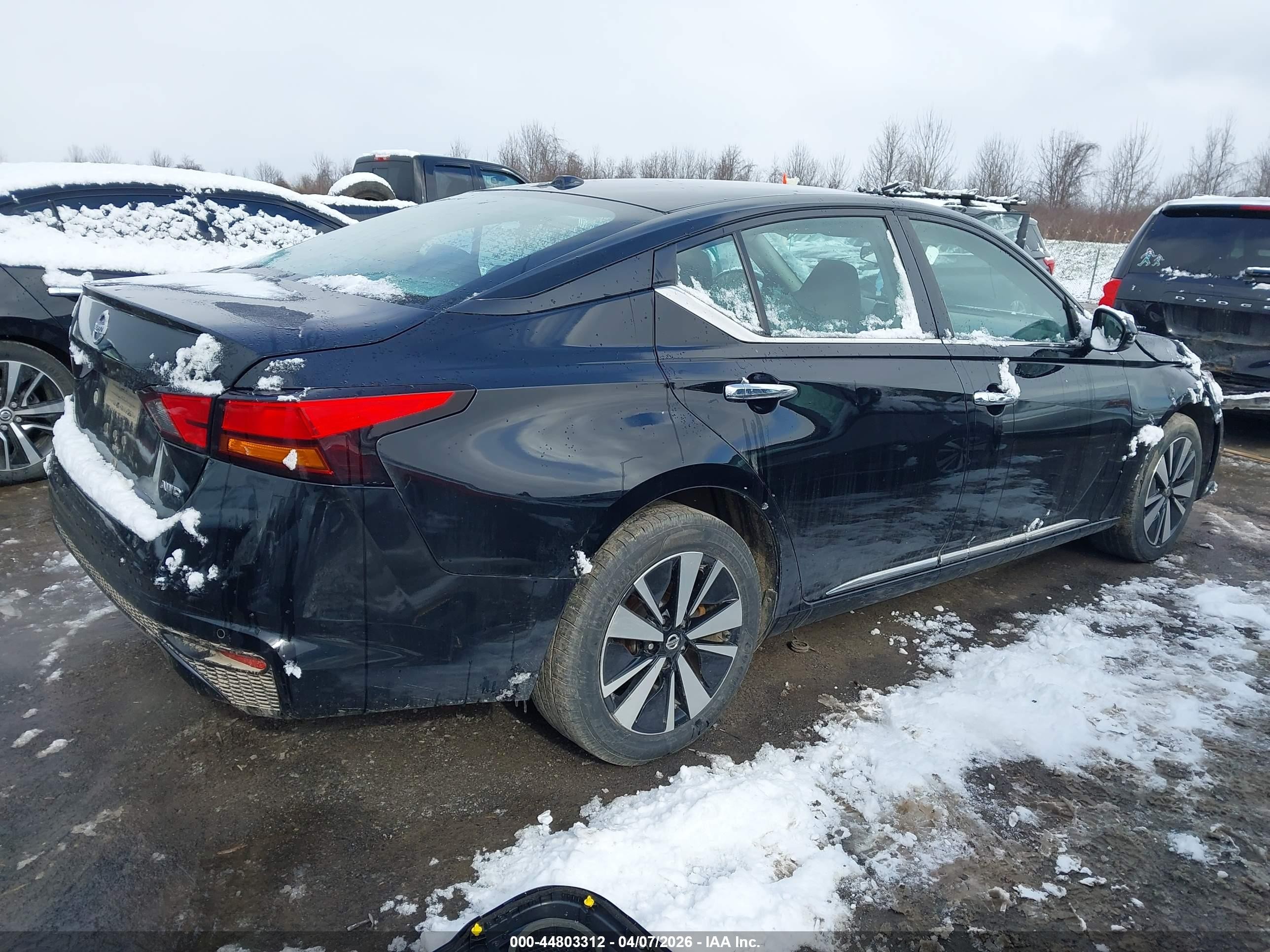 2021 Nissan Altima Sv Intelligent Awd Black vin: 1N4BL4DW0MN417428
