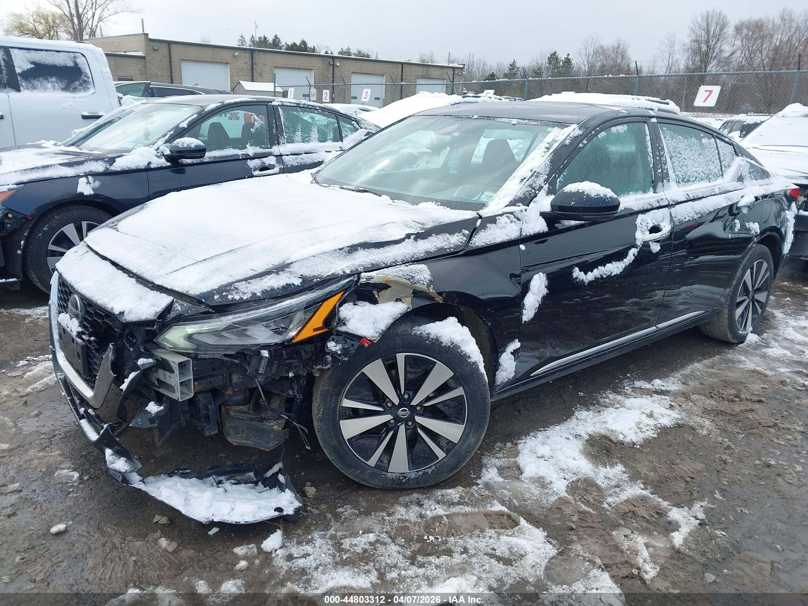2021 Nissan Altima Sv Intelligent Awd Black vin: 1N4BL4DW0MN417428