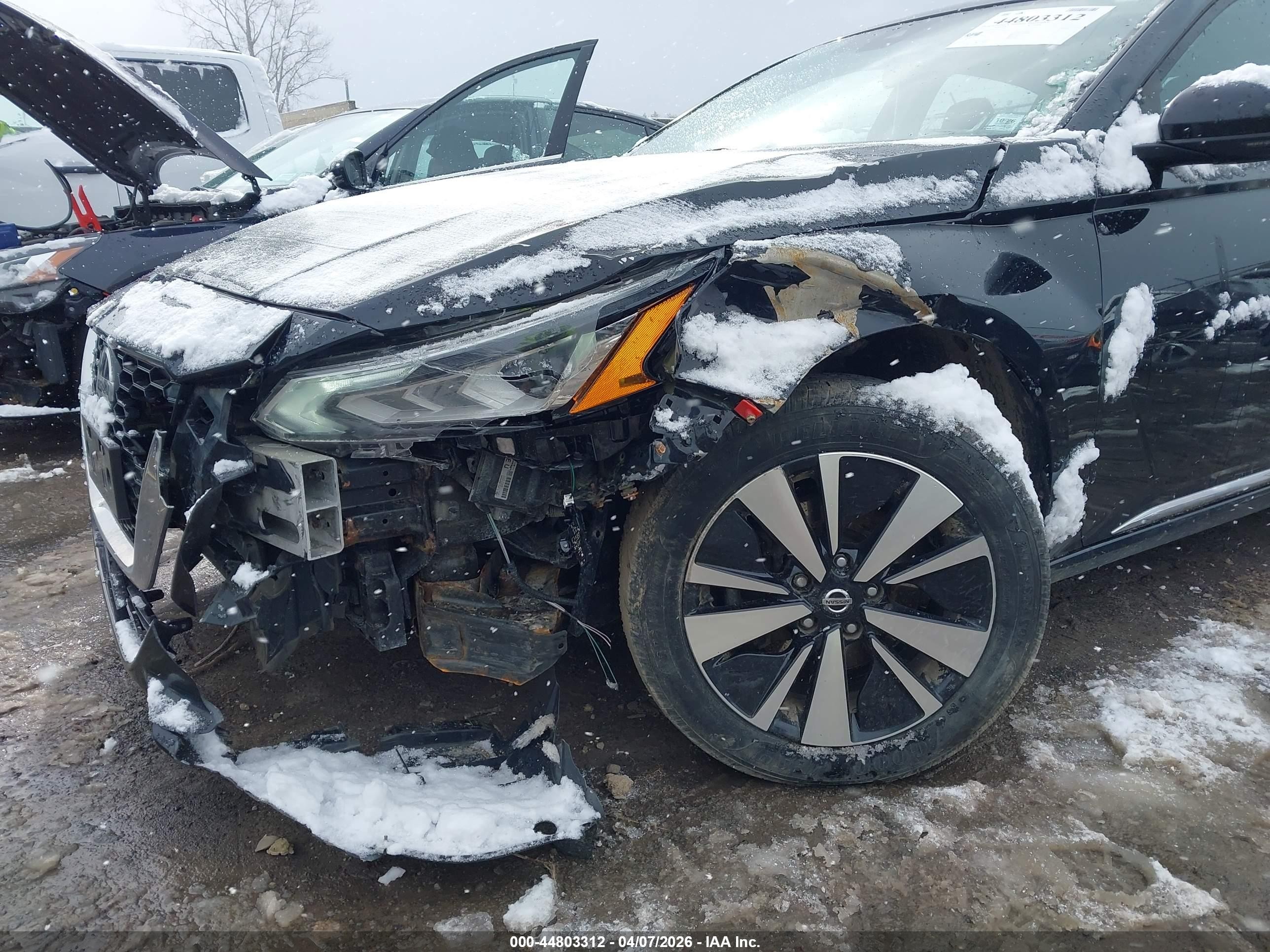 2021 Nissan Altima Sv Intelligent Awd Black vin: 1N4BL4DW0MN417428