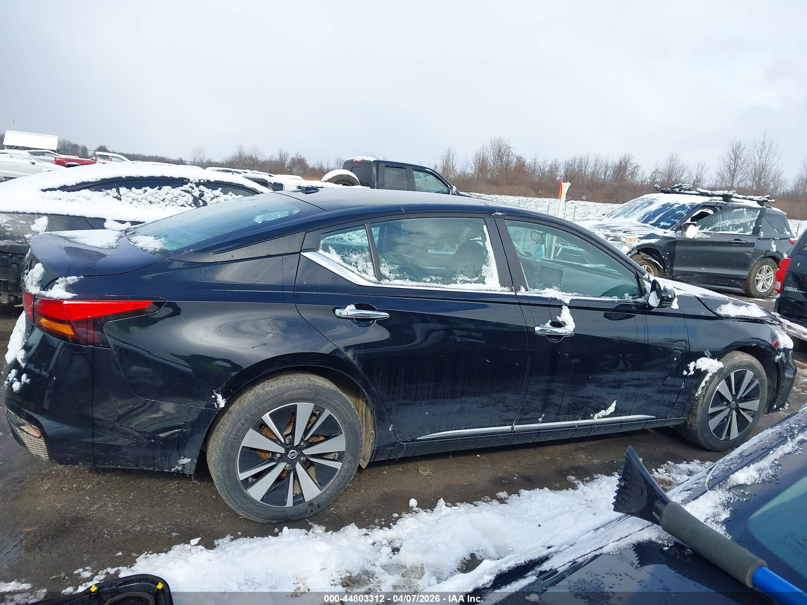 2021 Nissan Altima Sv Intelligent Awd Black vin: 1N4BL4DW0MN417428