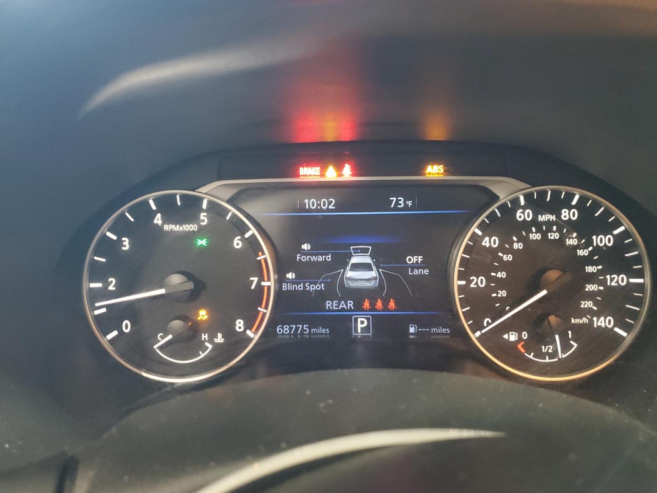 2023 Nissan Altima Sv Бордовый vin: 1N4BL4DW1PN352206 Damage: Warning Light - Abs, On, Unacceptable