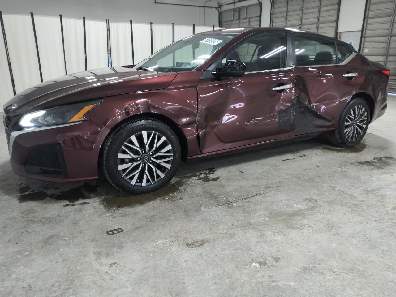 2023 Nissan Altima Sv Maroon vin: 1N4BL4DW2PN357642 Damage: Left Front Fender, Broken, Replacement Required