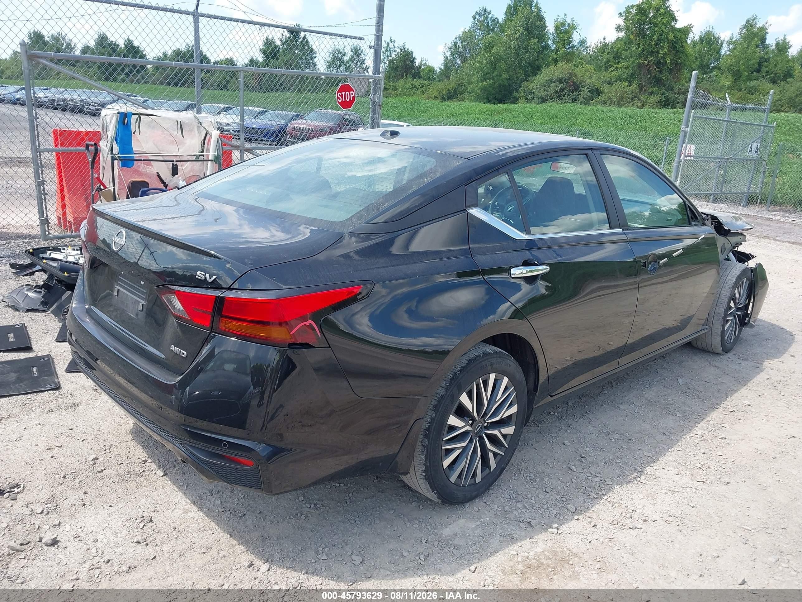 2024 Nissan Altima Sv Intelligent Awd Black vin: 1N4BL4DW2RN424291