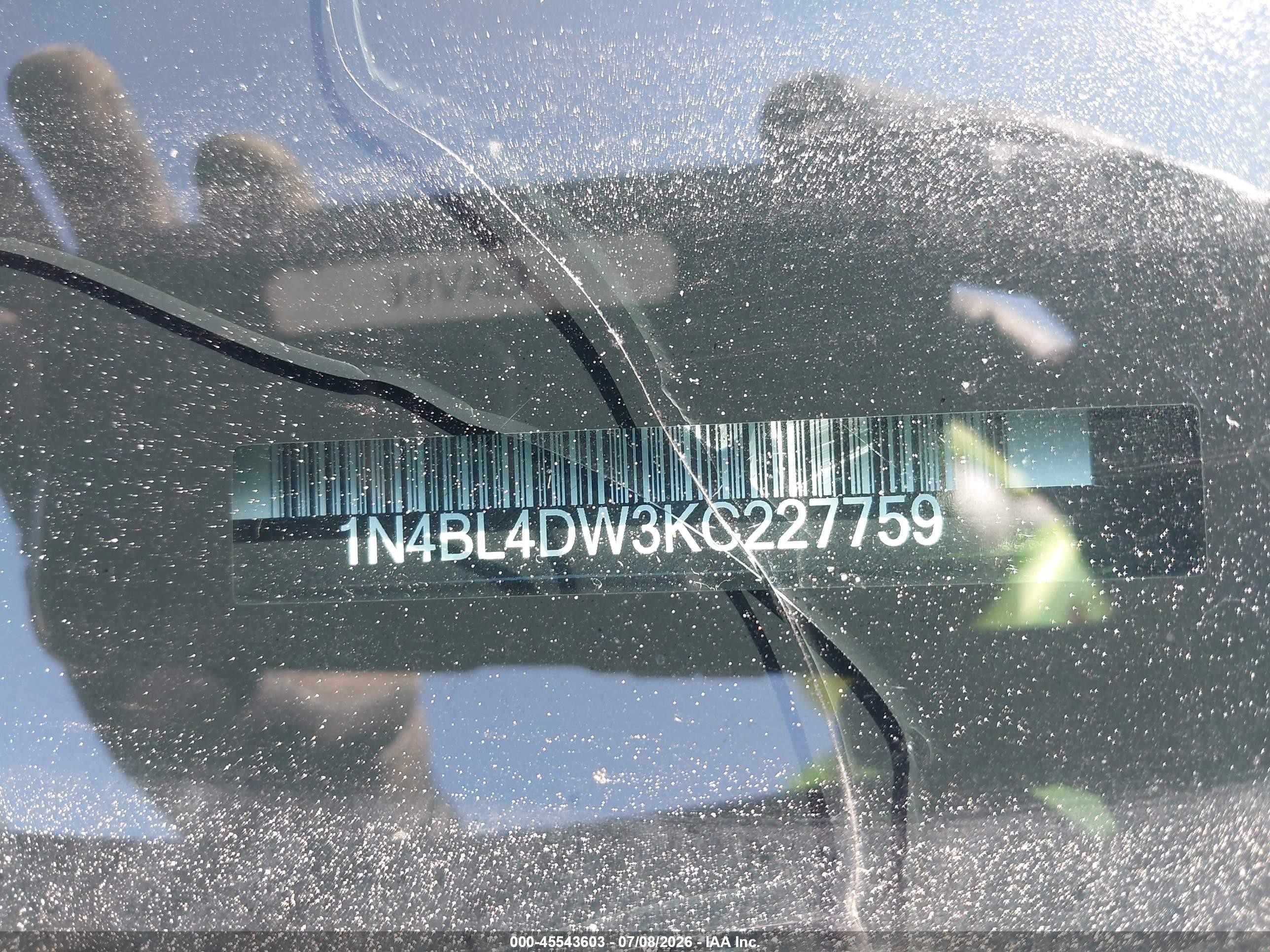2019 Nissan Altima 2.5 Sv Black vin: 1N4BL4DW3KC227759